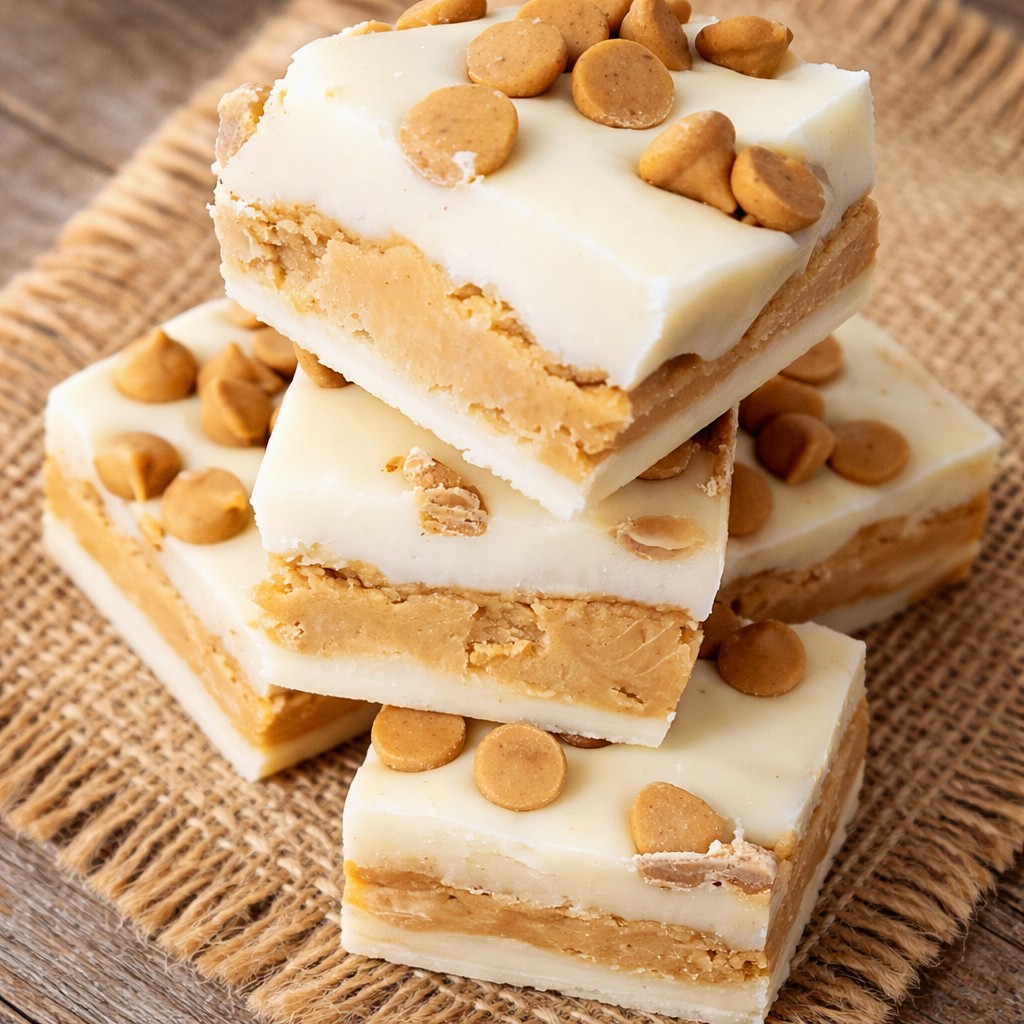 Vanilla peanut butter fudge