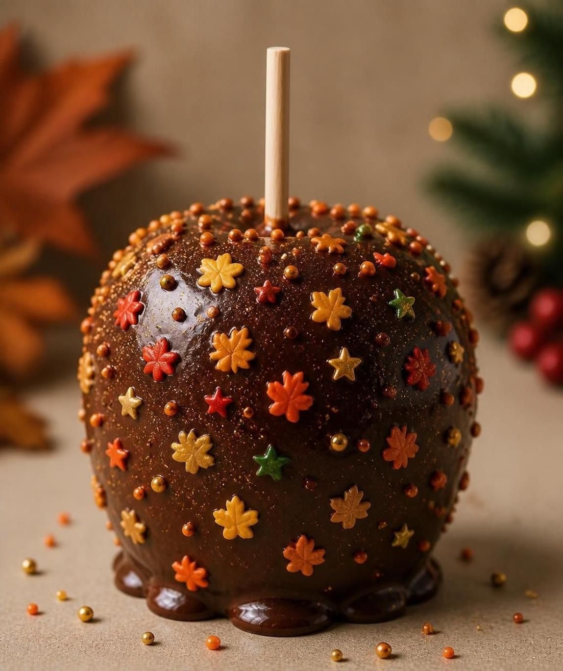 Fall Fudge Dipped Apple