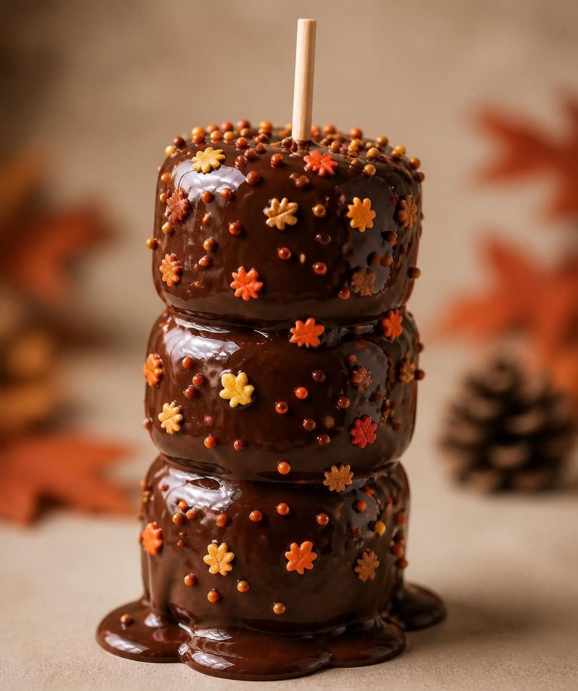 Seasonal Fudge-Dipped Marshmallows