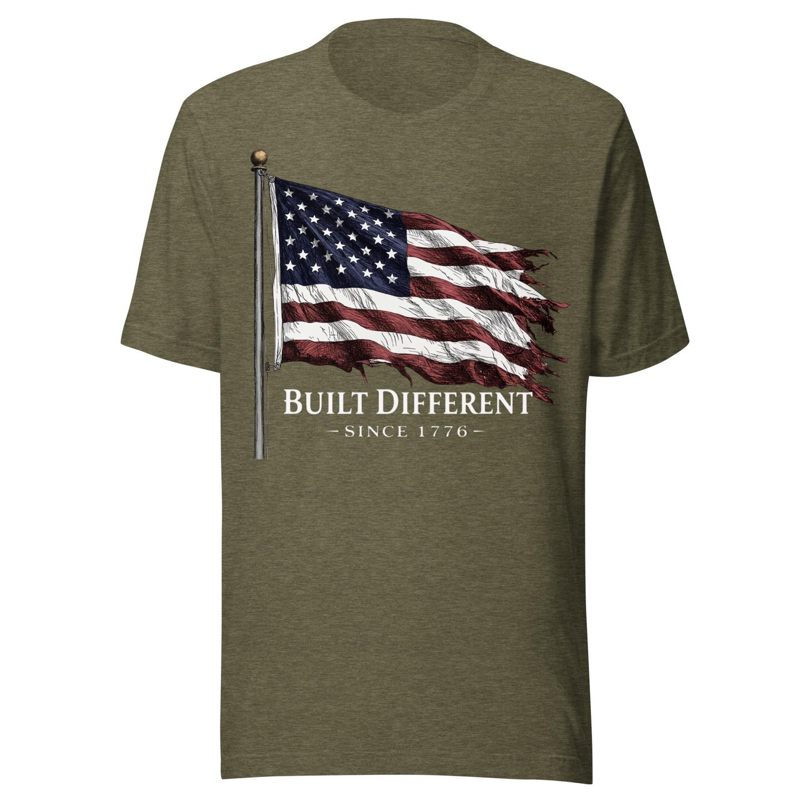 Built Different Since 1776 Patriotic Shirt | American Pride Tee | July 4th Shirt | USA Gift, additional product photo