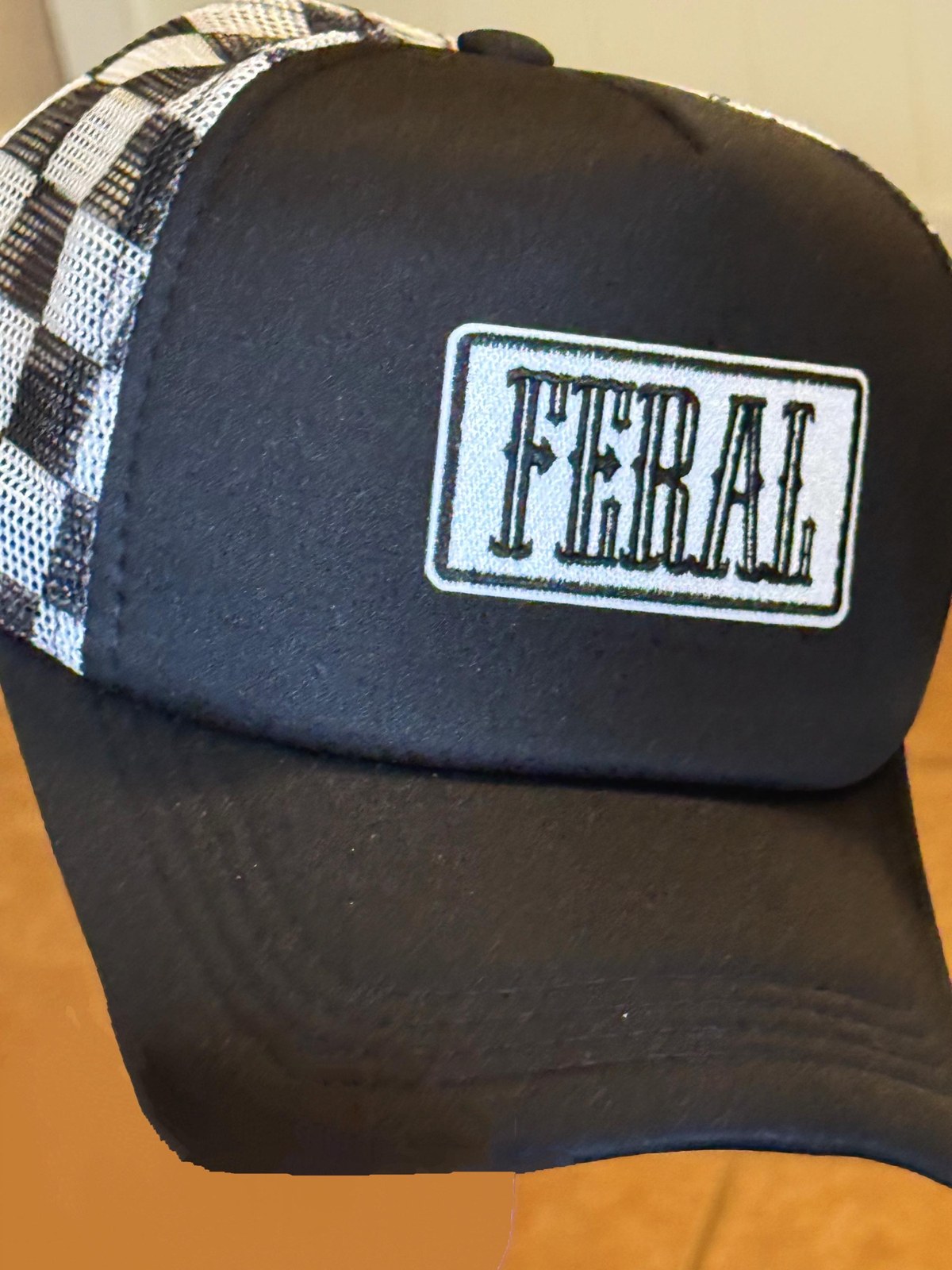 Feral Toddler & Kids Trucker Hat (Patch) | Funny Wild Child Snapback | Youth Mesh Cap | Trendy Kid Hat | Gift for Little Rascals, additional product photo