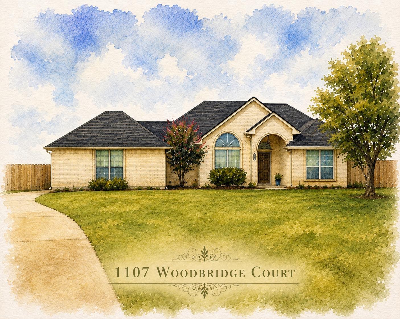 Custom Watercolor Home Portrait - Personalized House Painting Print, Realtor Closing Gift, Housewarming Present, Framed 8x10, additional product photo