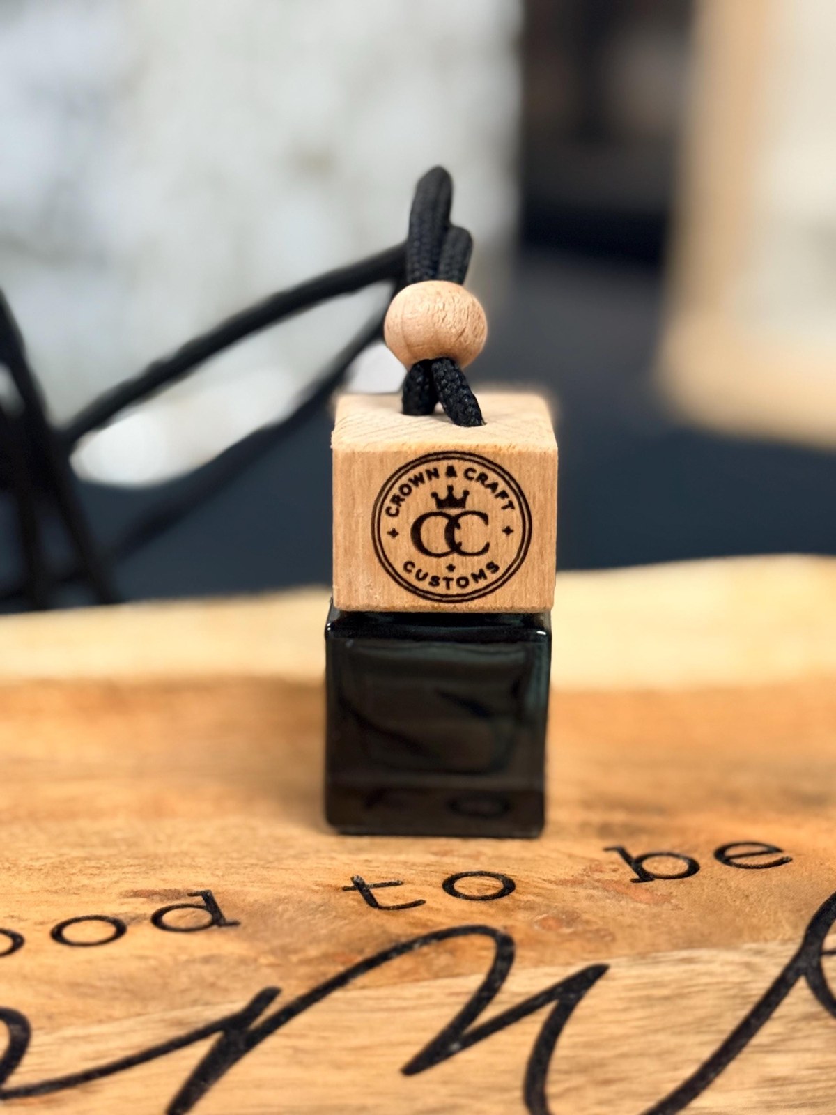 Custom Engraved Wood Car Diffuser | Personalized Air Freshener, Logo Gift, additional product photo