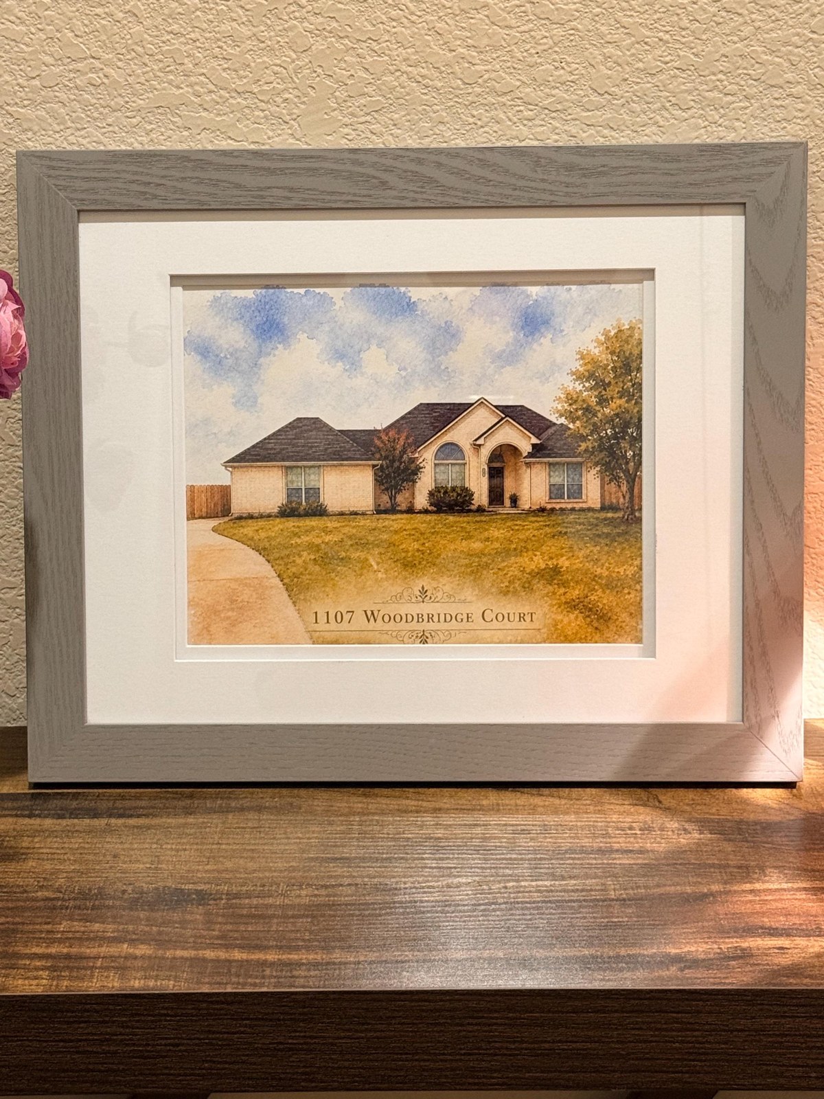 Custom Watercolor Home Portrait - Personalized House Painting Print, Realtor Closing Gift, Housewarming Present, Framed 8x10, additional product photo