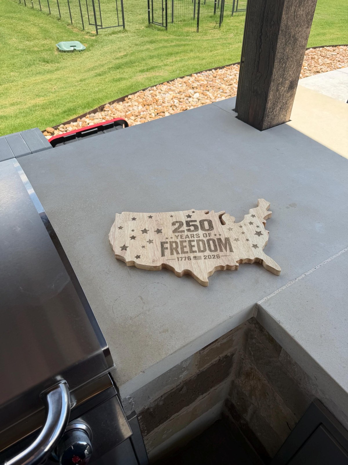 America 250 Charcuterie Board, 250 Years of Freedom Serving Board, Patriotic USA Cutting Board, Fourth of July Decor, American Gift, additional product photo