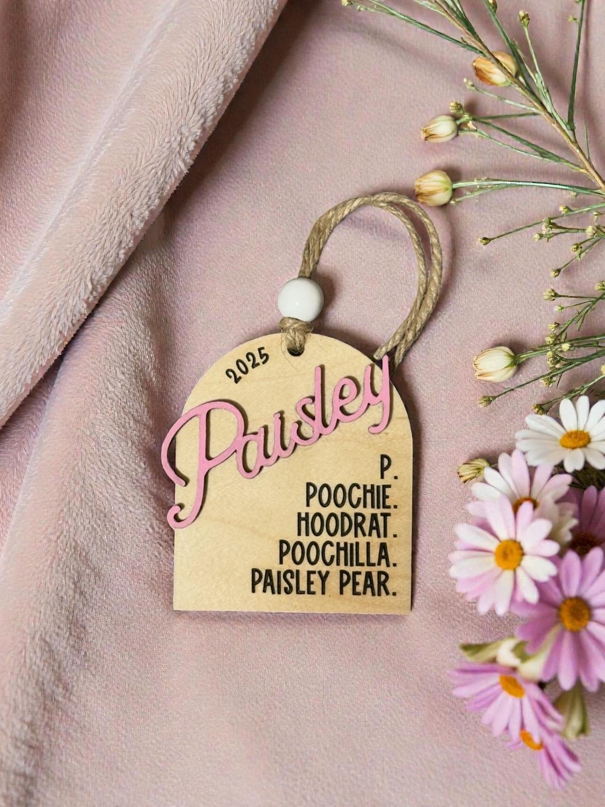 Personalized Nickname Ornament, 2-Layer Wood, 4-5 Names, Custom Family Ornament, Funny Nicknames, Christmas Keepsake Gift, additional product photo