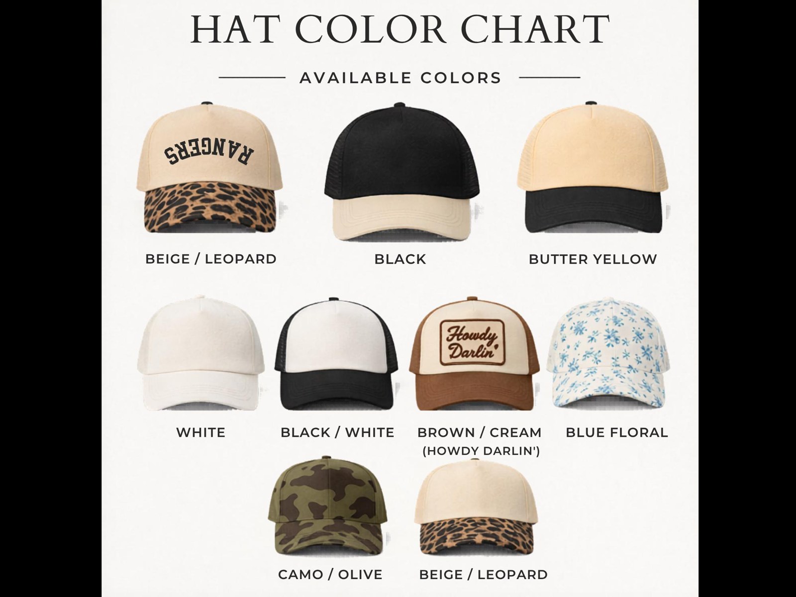 Custom MAMA Puff Vinyl Trucker Hat | Arched Leopard Print Brim, additional product photo