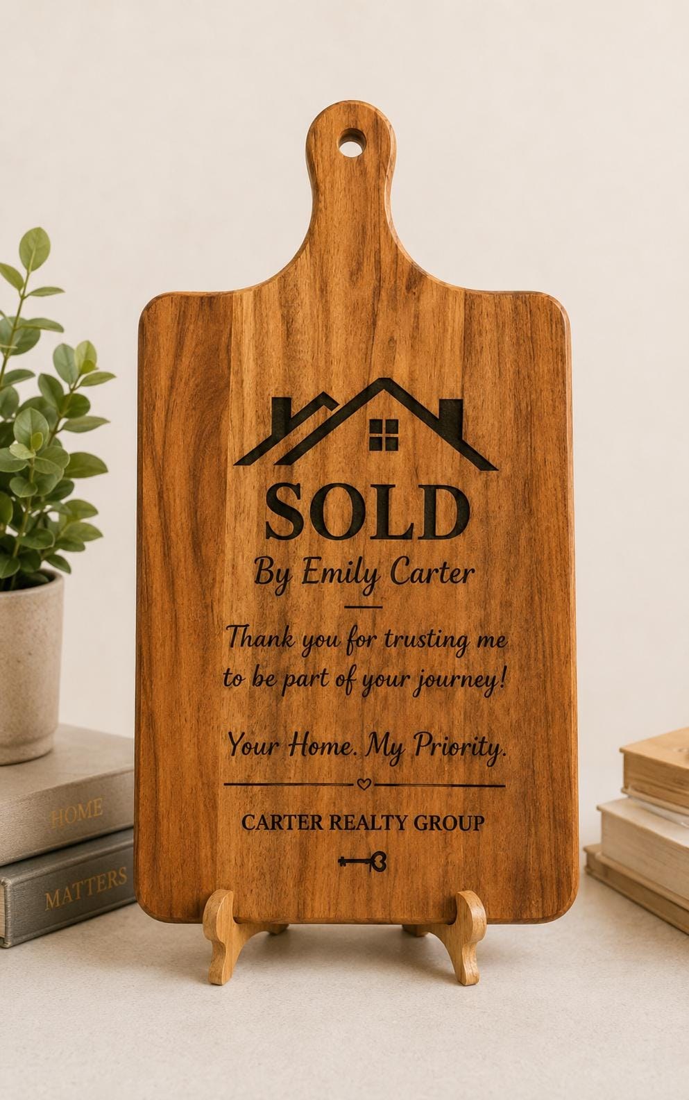 Personalized Acacia Wood Serving Board: Custom Engraved Kitchen Gift (GiGi's Kitchen), additional product photo