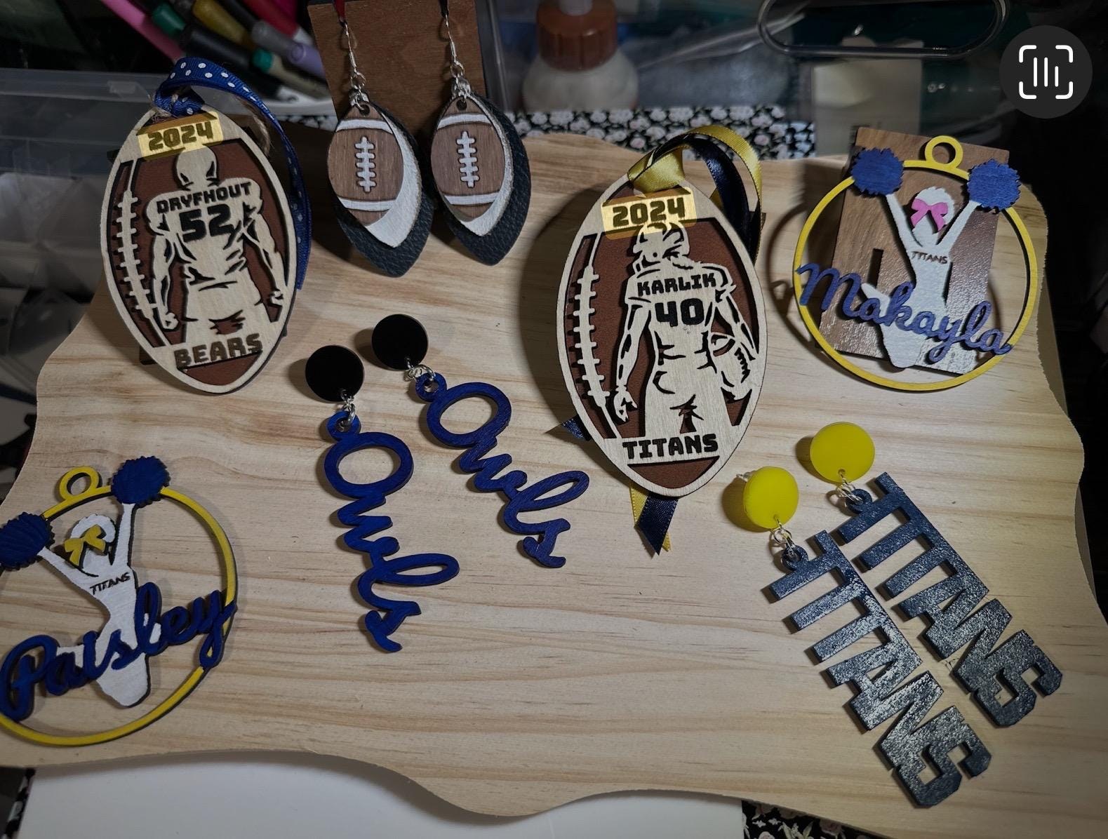 Personalized Cheerleader Ornaments, additional product photo