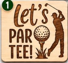 Custom Golf Tee Holder with Personalized Ball Markers | Father's Day Golf Gift | Golf Bag Tag | Golfer Gift for Dad | Golf Accessories, additional product photo