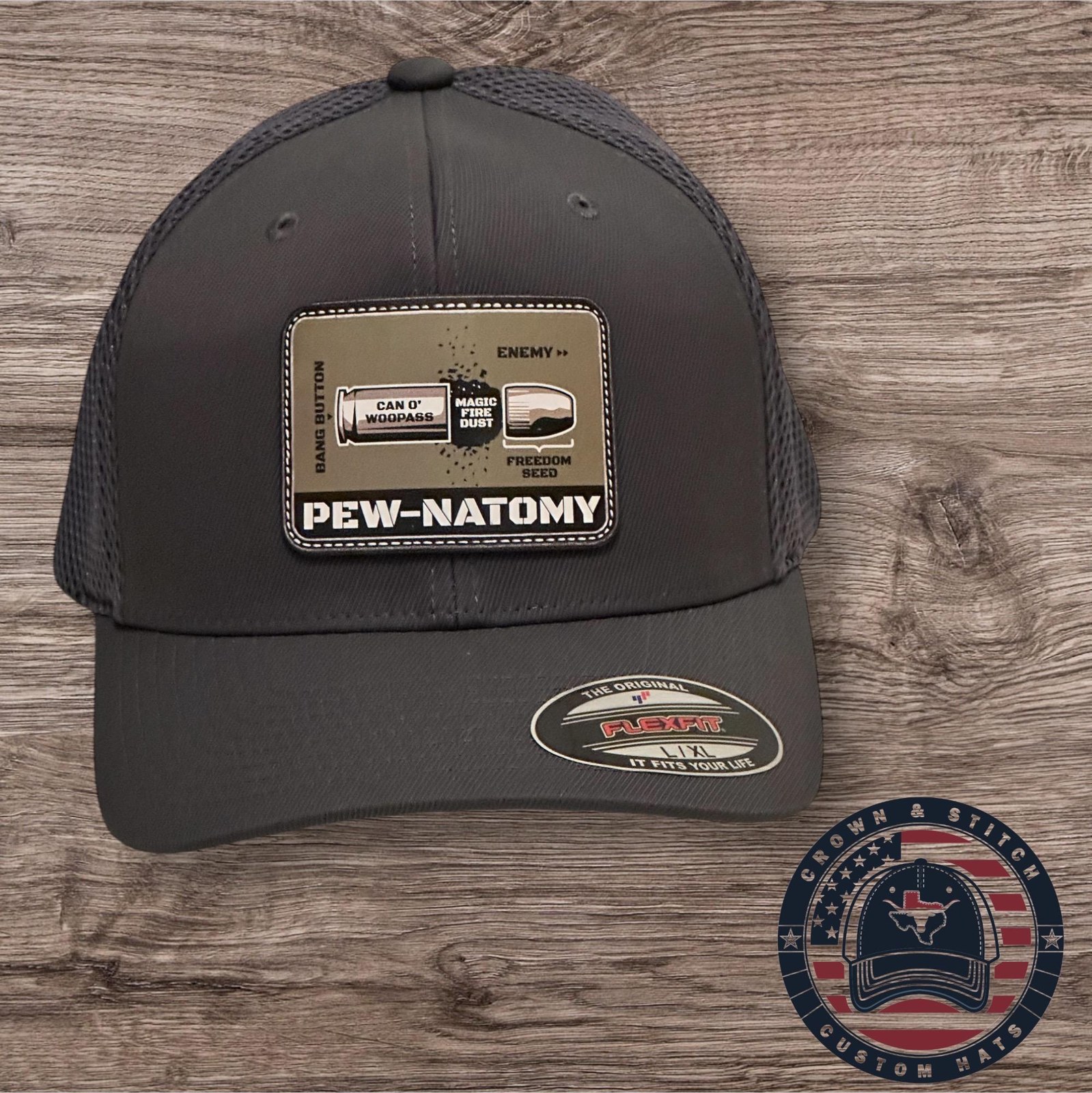 7 x Patriotic SnapBack Trucker Hat Designs: "We The People" Leather Patch, additional product photo