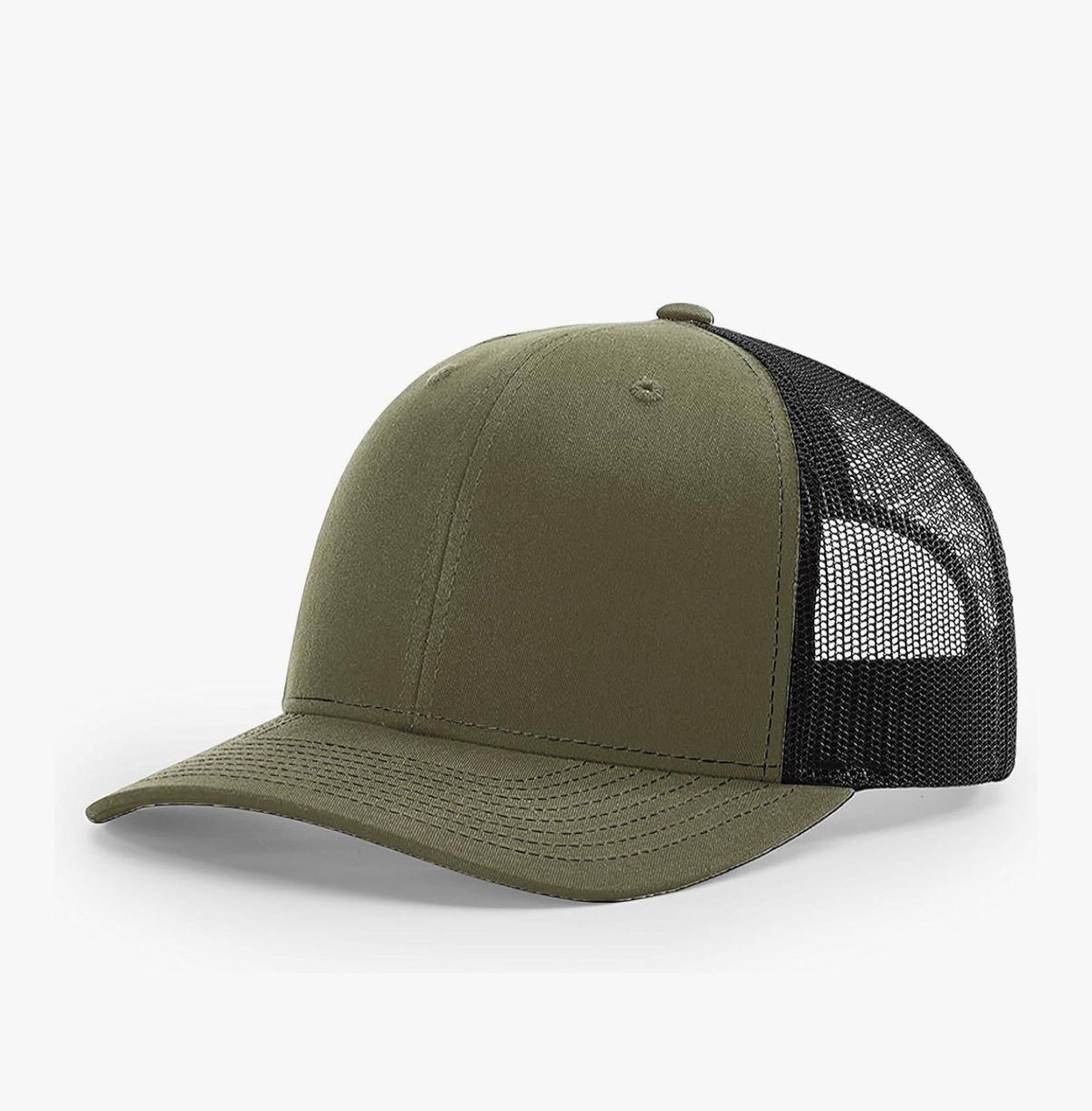 Glow in the Dark Leather Patch Trucker Hat | Custom Engraved Richardson 112 Snapback, additional product photo