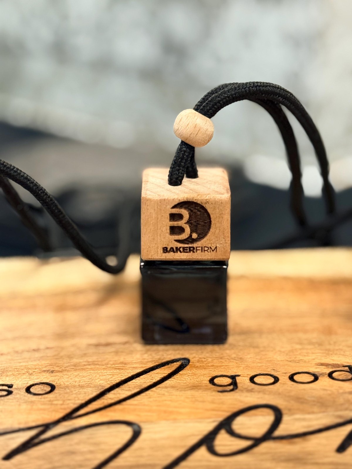 Custom Engraved Wood Car Diffuser | Personalized Air Freshener, Logo Gift, additional product photo