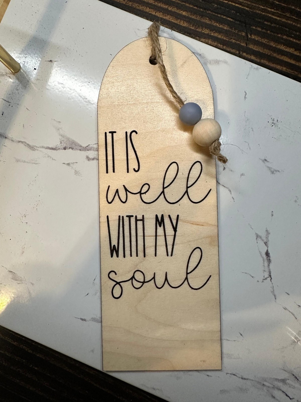 Engraved Wooden Bookmarks - Faith & Inspiration Collection, additional product photo