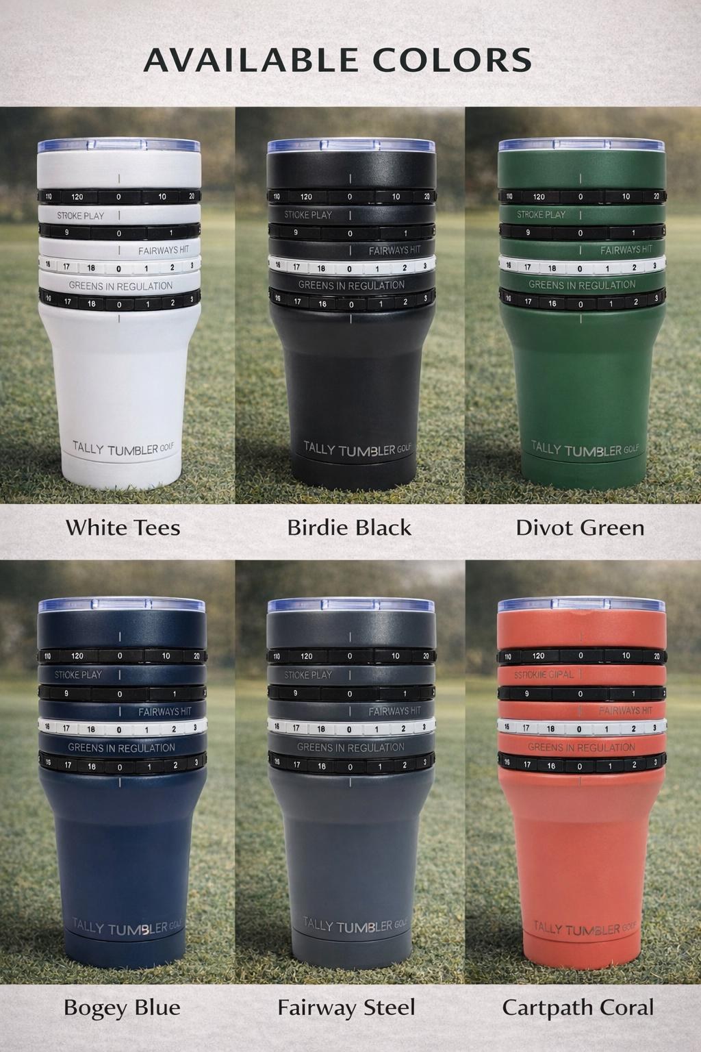 Personalized Golf Tumbler with Scorekeeper | Custom Logo Engraved Gift, additional product photo