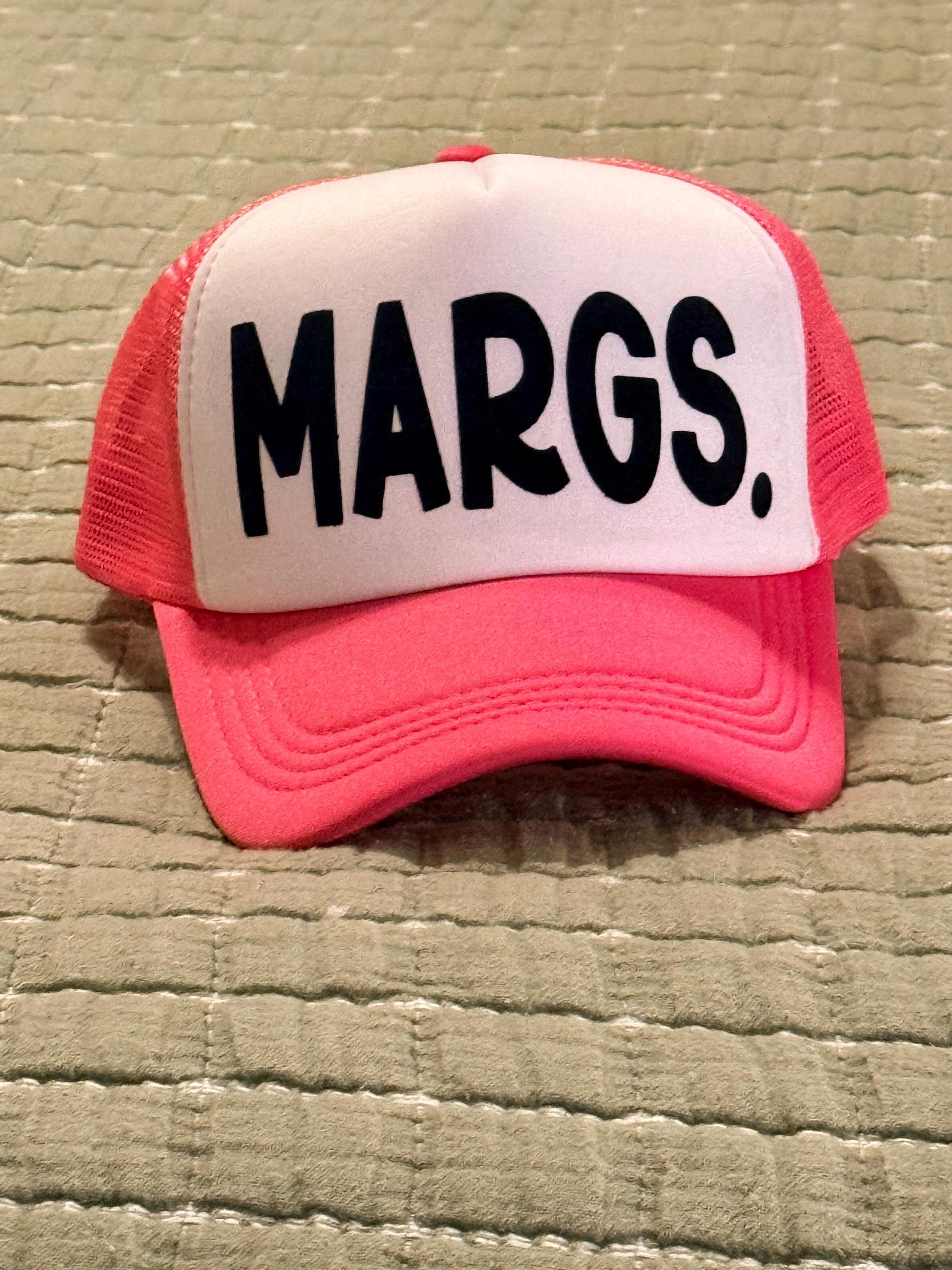MARGS Trucker Hat, Margarita Hat, Girls Trip Hat, Beach Vacation Hat, Summer Trucker Cap, Bachelorette Party Gift, Lake Hat