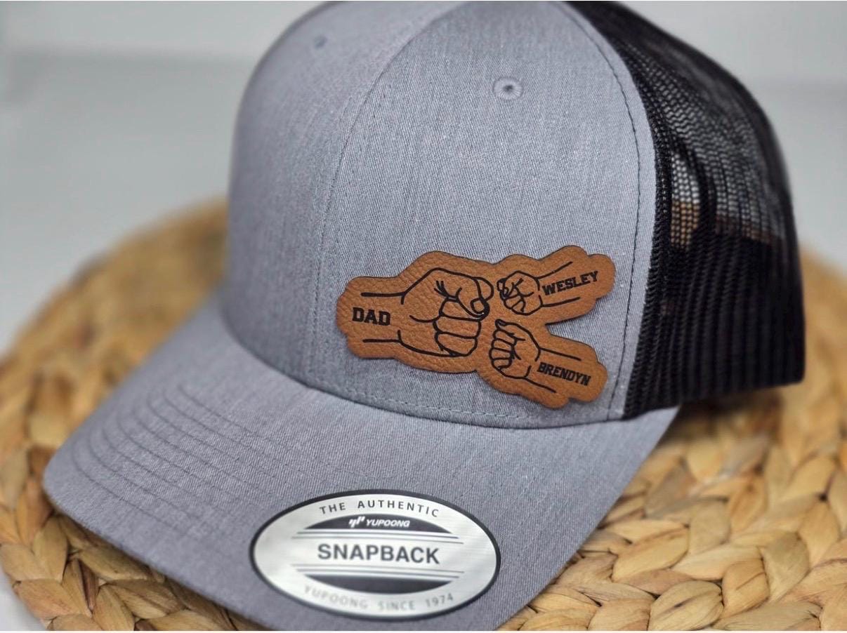 Personalized Laser Engraved Trucker Hat | Custom Dad Gift