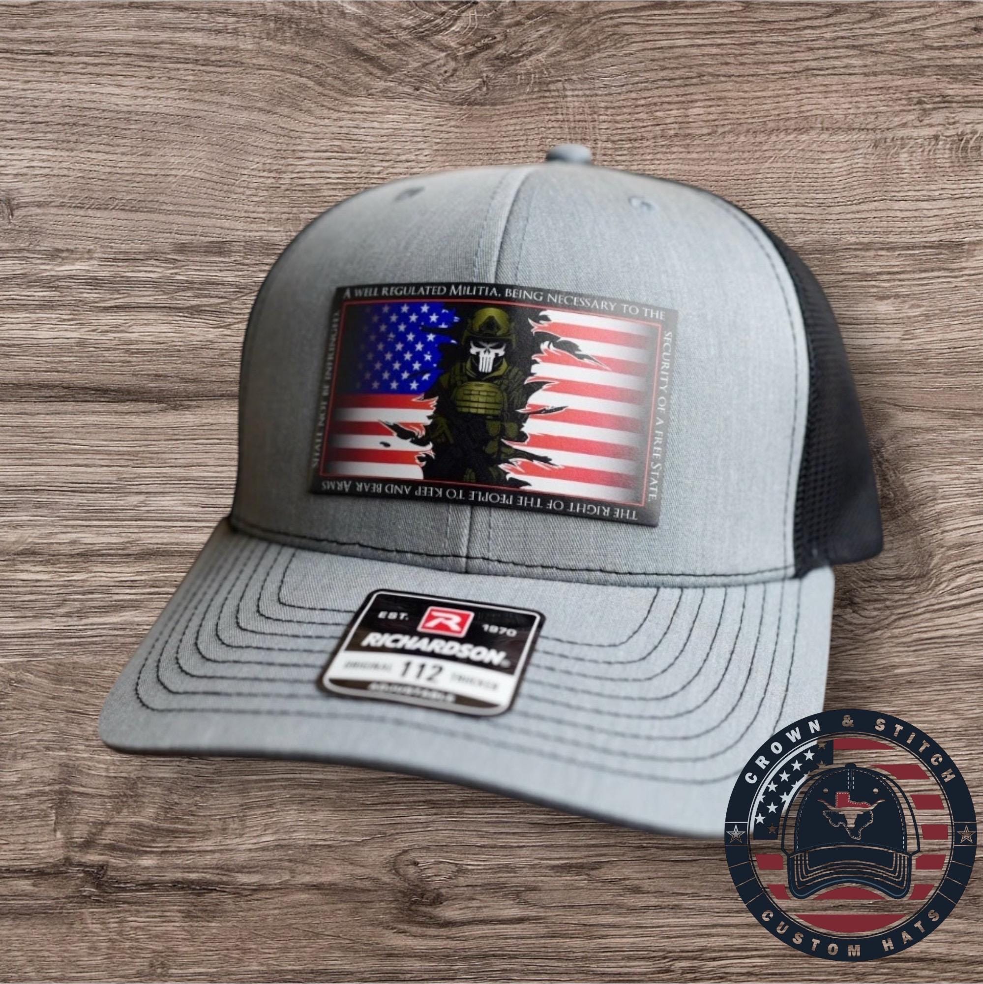7 x Patriotic SnapBack Trucker Hat Designs: "We The People" Leather Patch