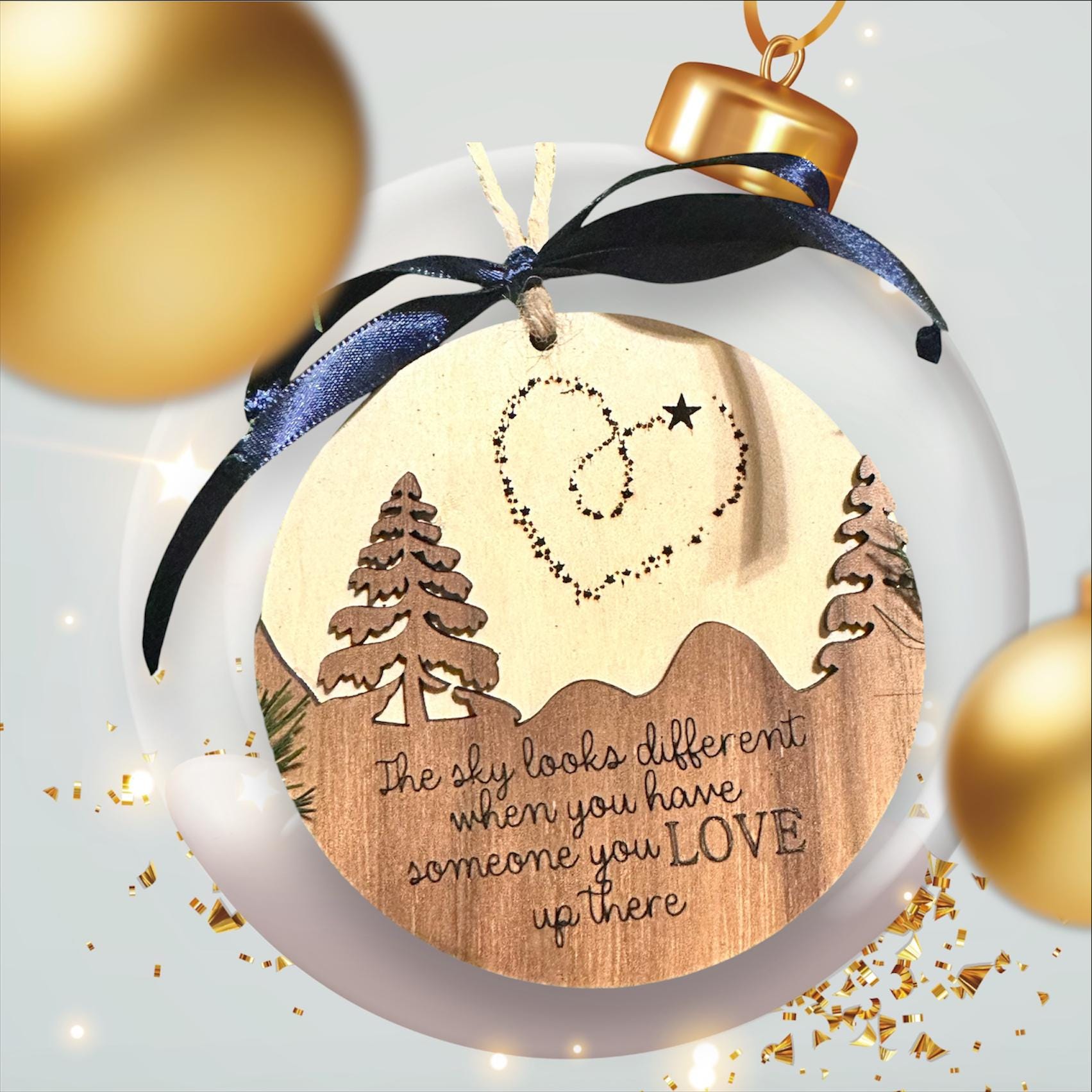 Memorial Ornament - "The Sky Looks Different"