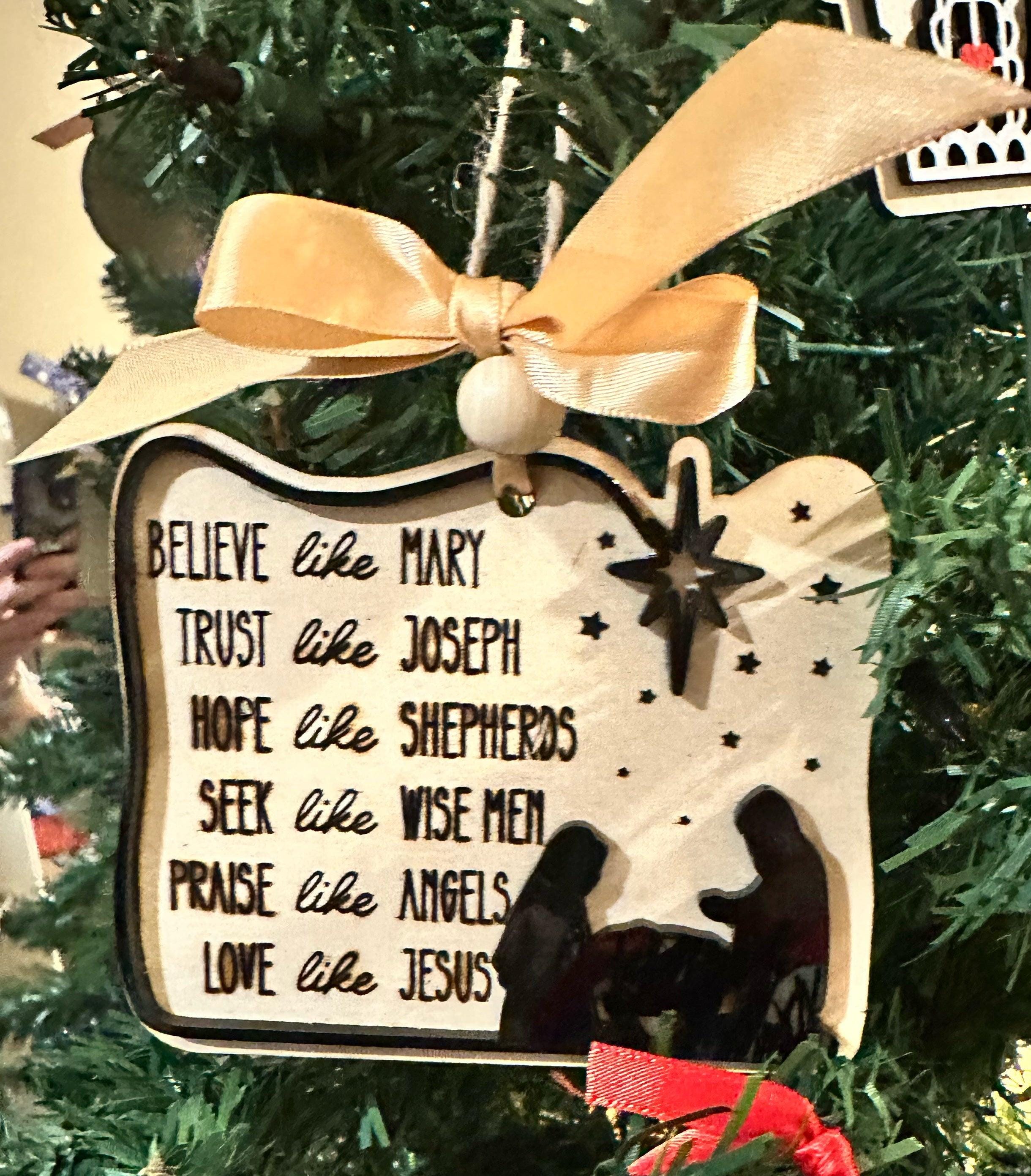 Nativity Reflection" Ornament