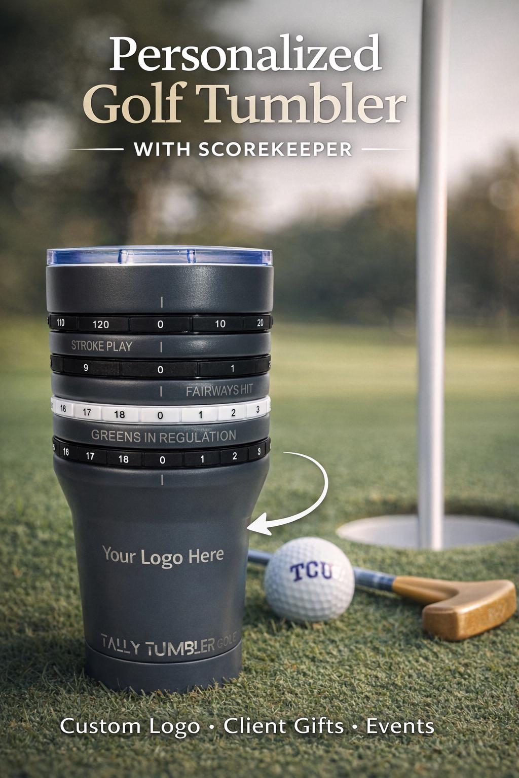 Personalized golf tumbler