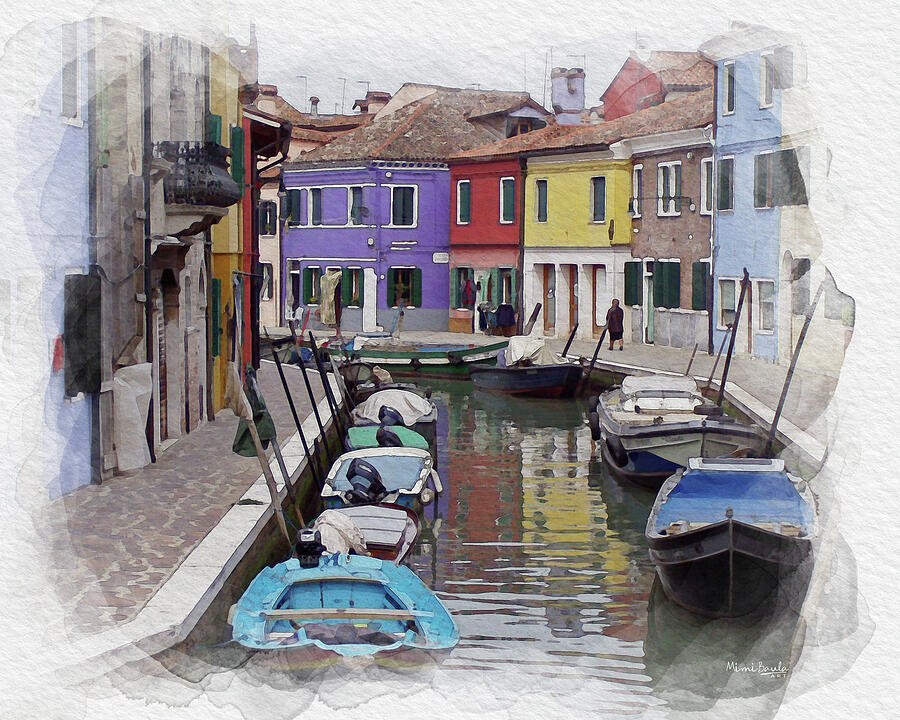 Burano Reflections by Mimi Baula