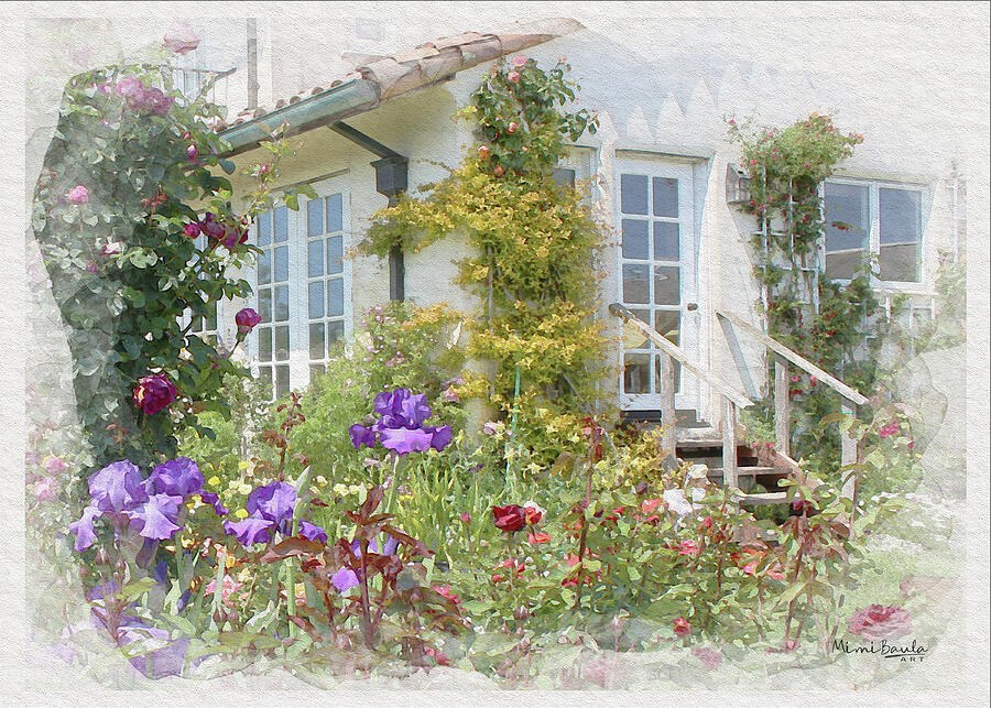 Quiet Cottage in Bloom by Mimi Baula