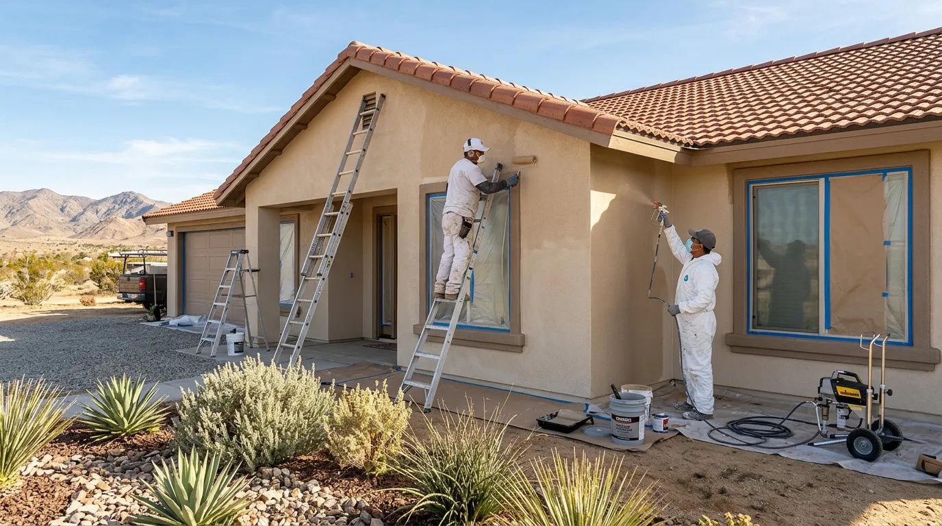 Exterior painting work