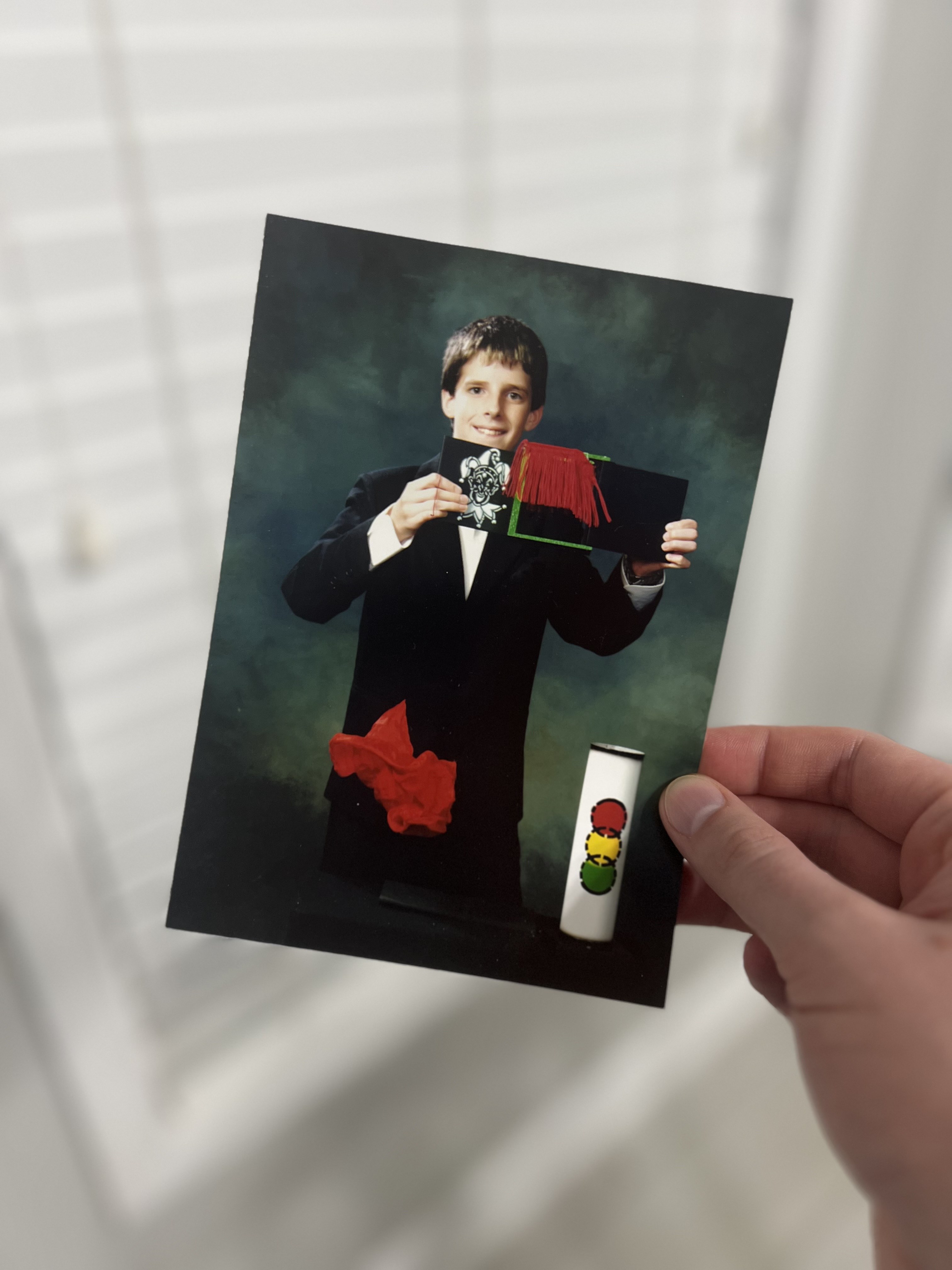 A young Neal Chamberlain performing an early magic routine