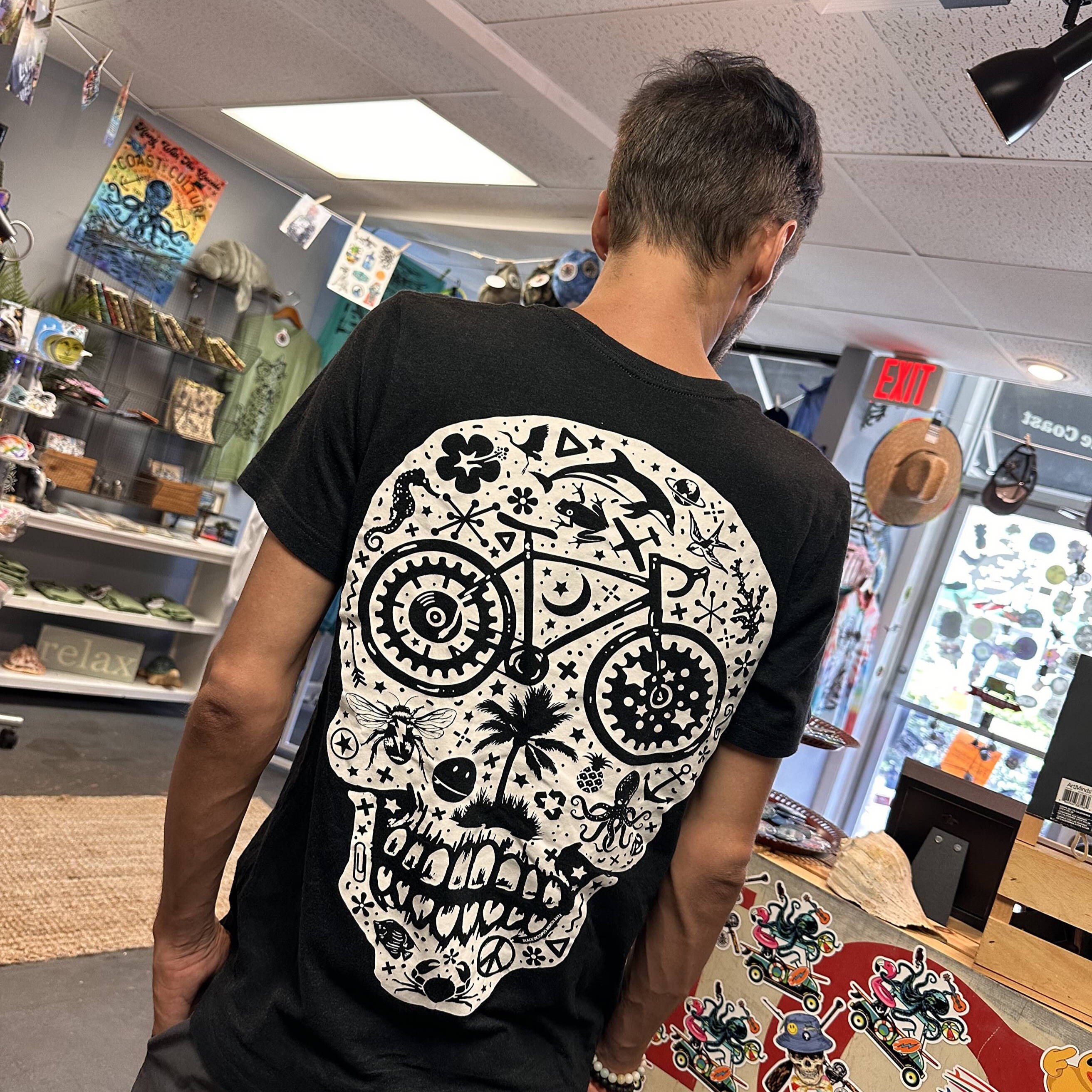 Black Octopus illustrated coastal apparel