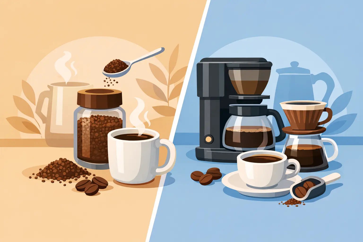 Instant Coffee vs Brewed Coffee Compared