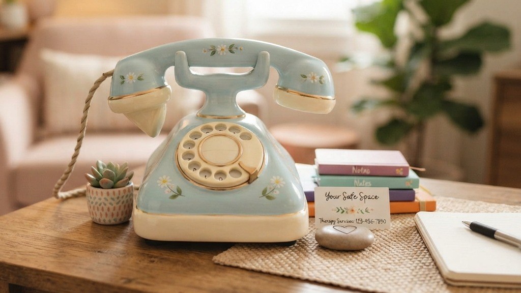 A phone resting beside a notebook in a quiet workspace
