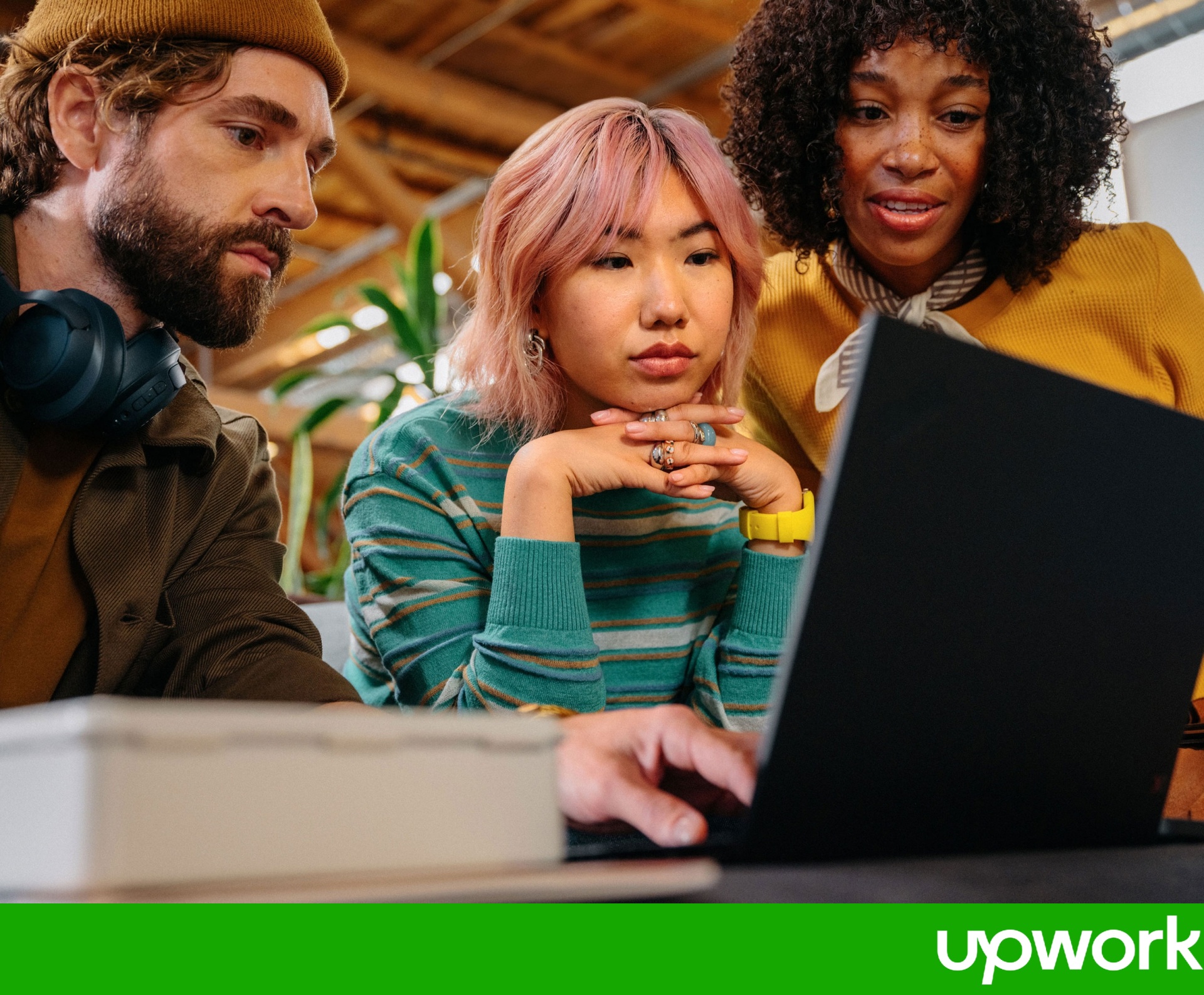 Upwork print campaign casting
