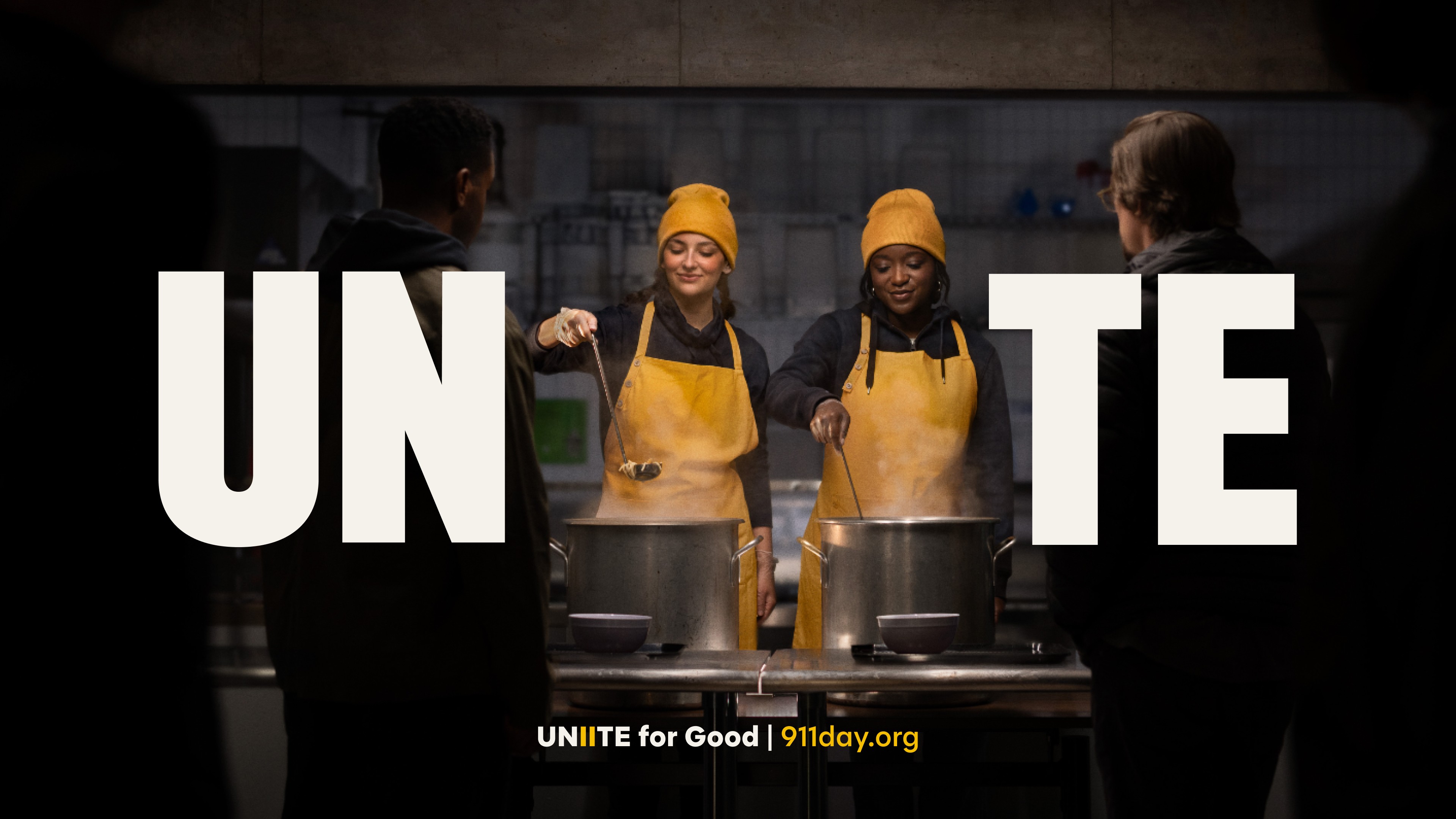 9-11 Day.Org UNIITE for Good soup kitchen campaign casting work