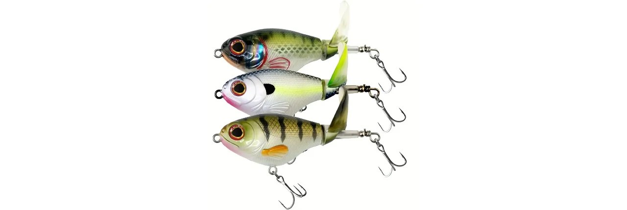 3pcs Whopper Popper Lures Kit