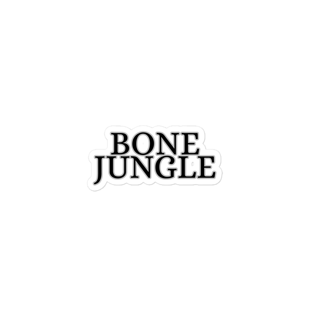 Bone Jungle Bold Logo Kiss Cut Sticker