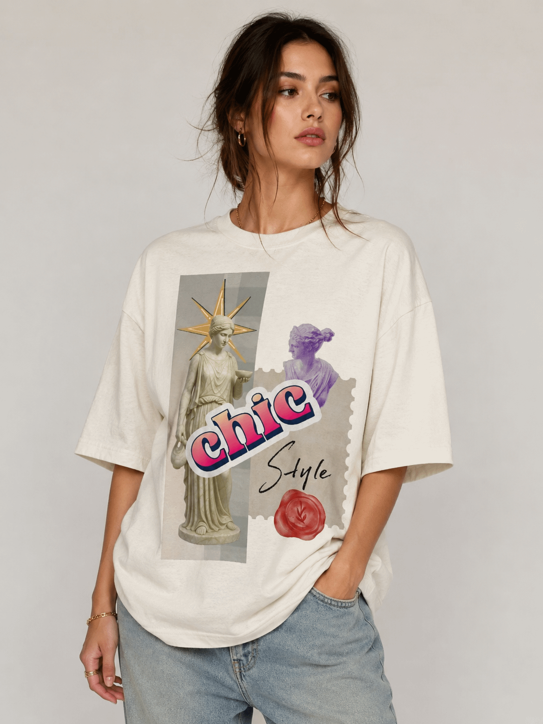 Chic Style Collage Tee