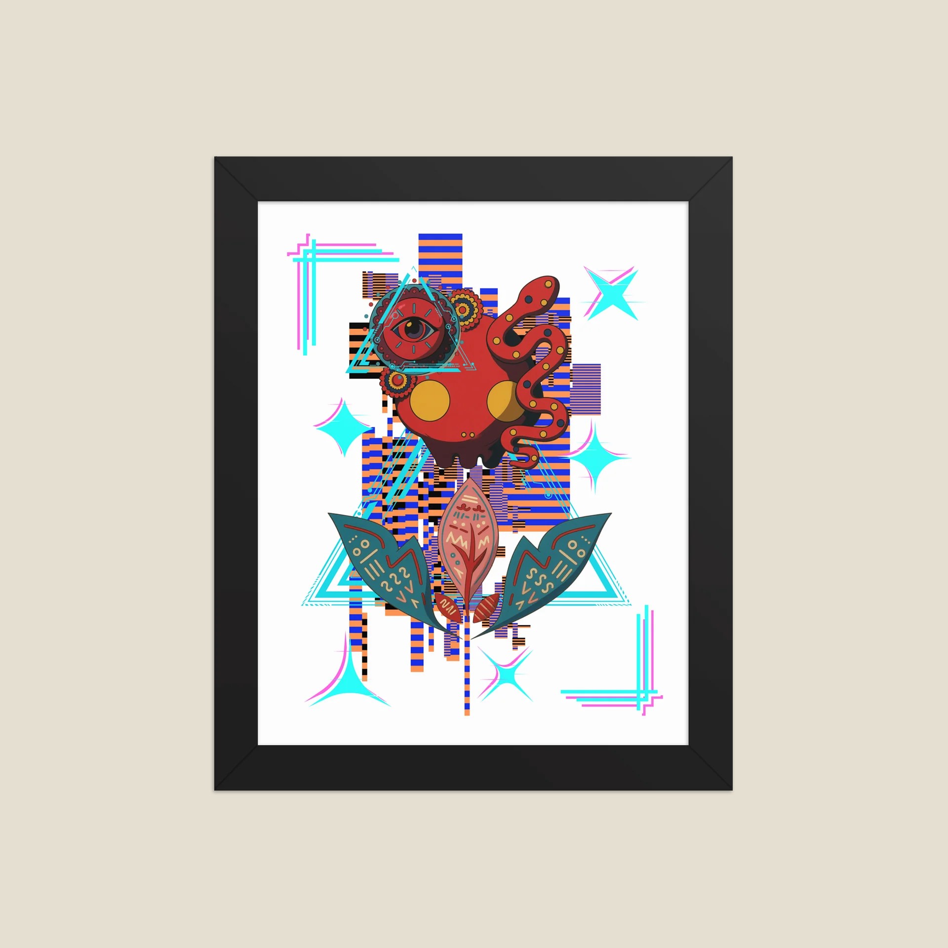 Cosmic Abstract Framed Poster