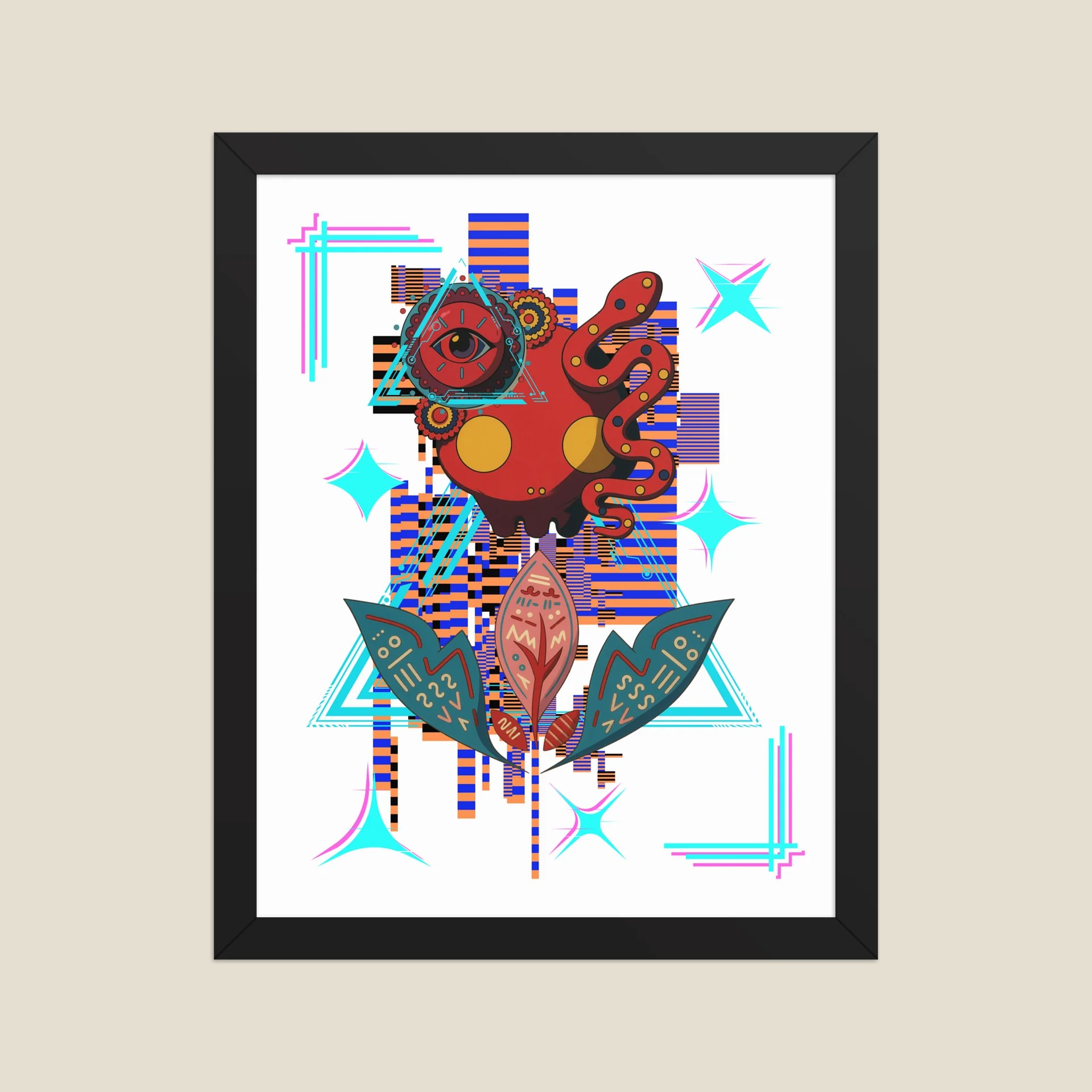 Cosmic Abstract Framed Poster, view 3