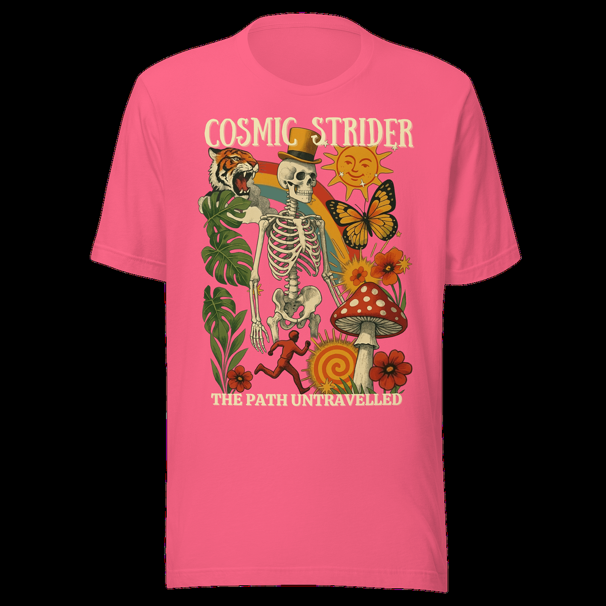 Cosmic Strider Skeleton Collage Tee