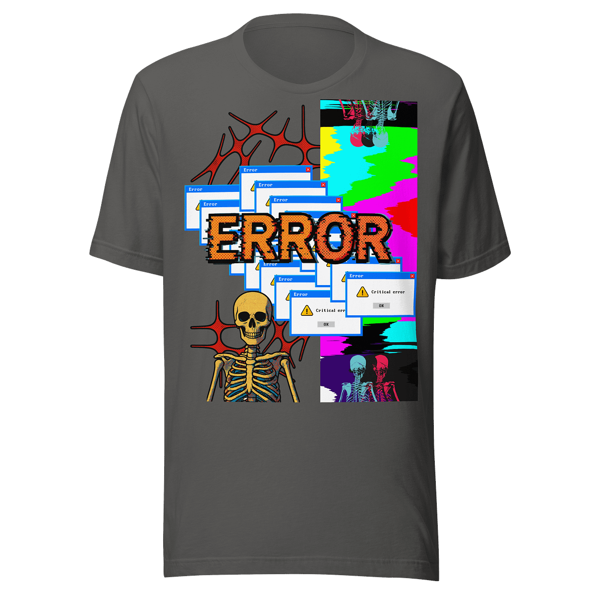Digital Chaos Error Skull Tee