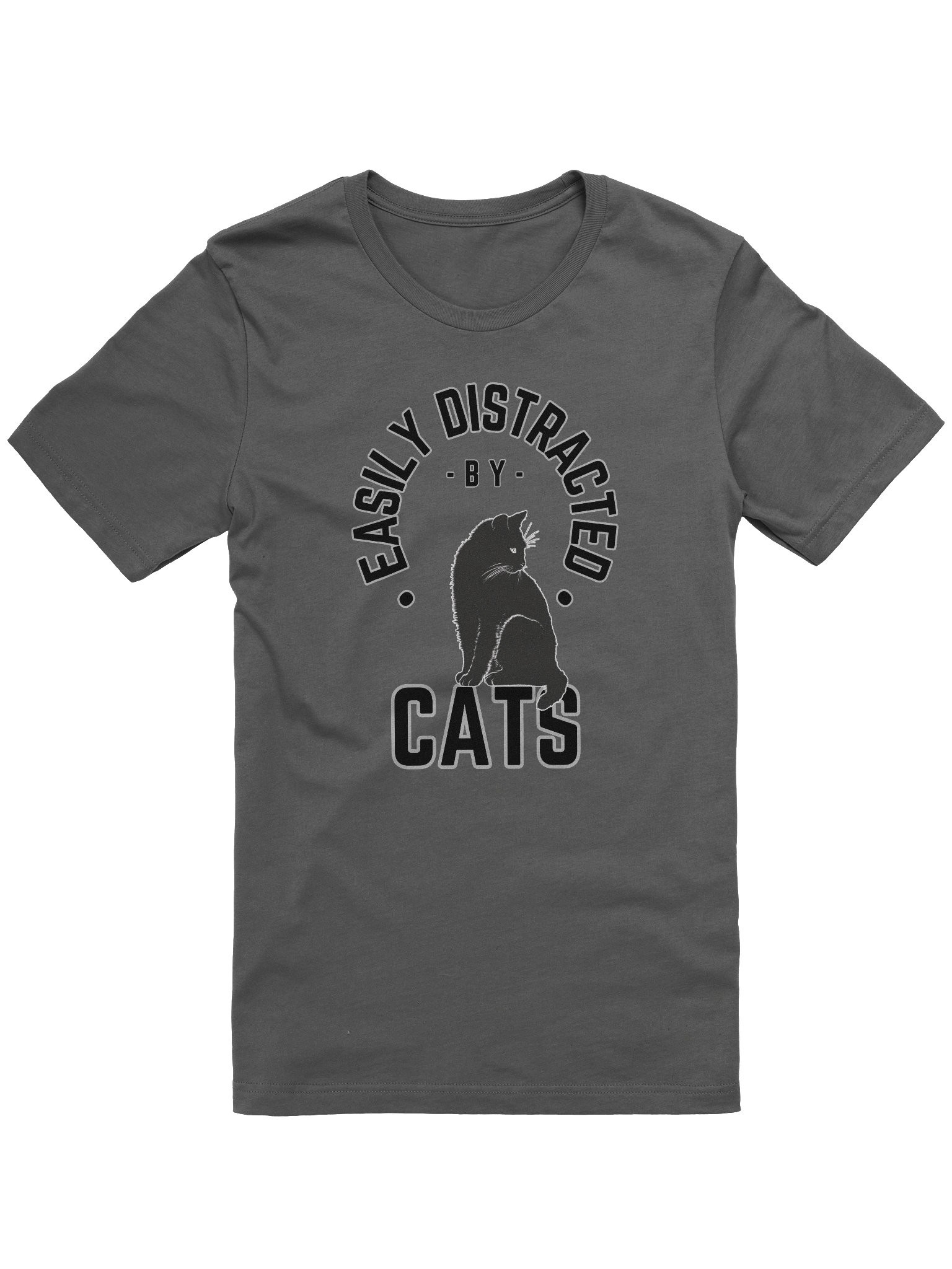 Easily Distracted by Cats T-Shirt, view 2