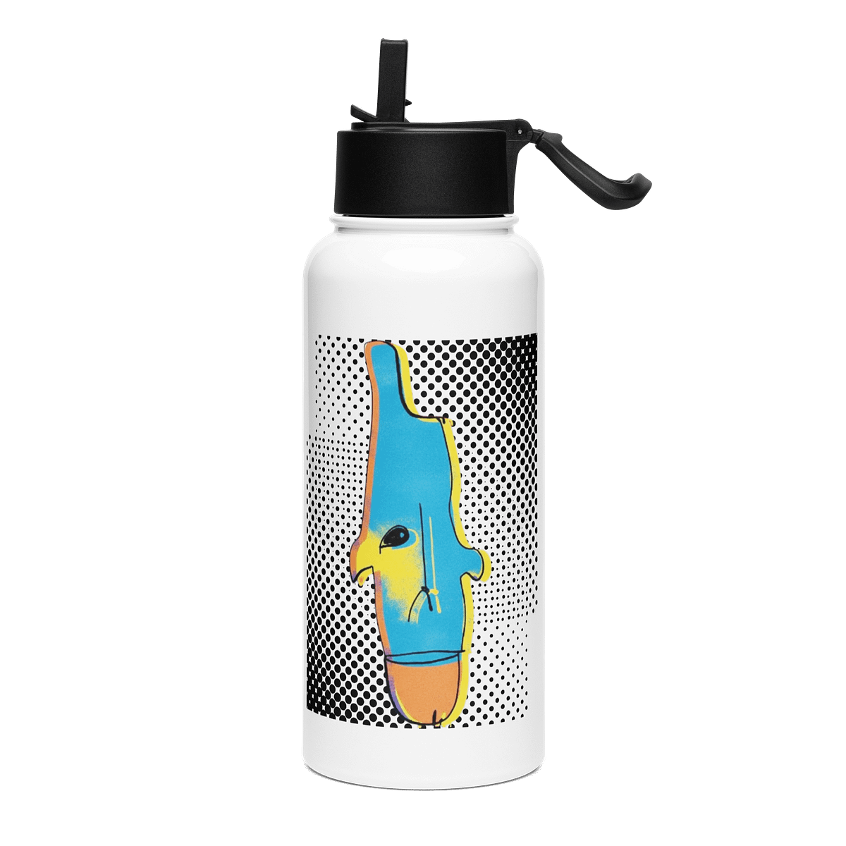 Face Bird Straw Bottle