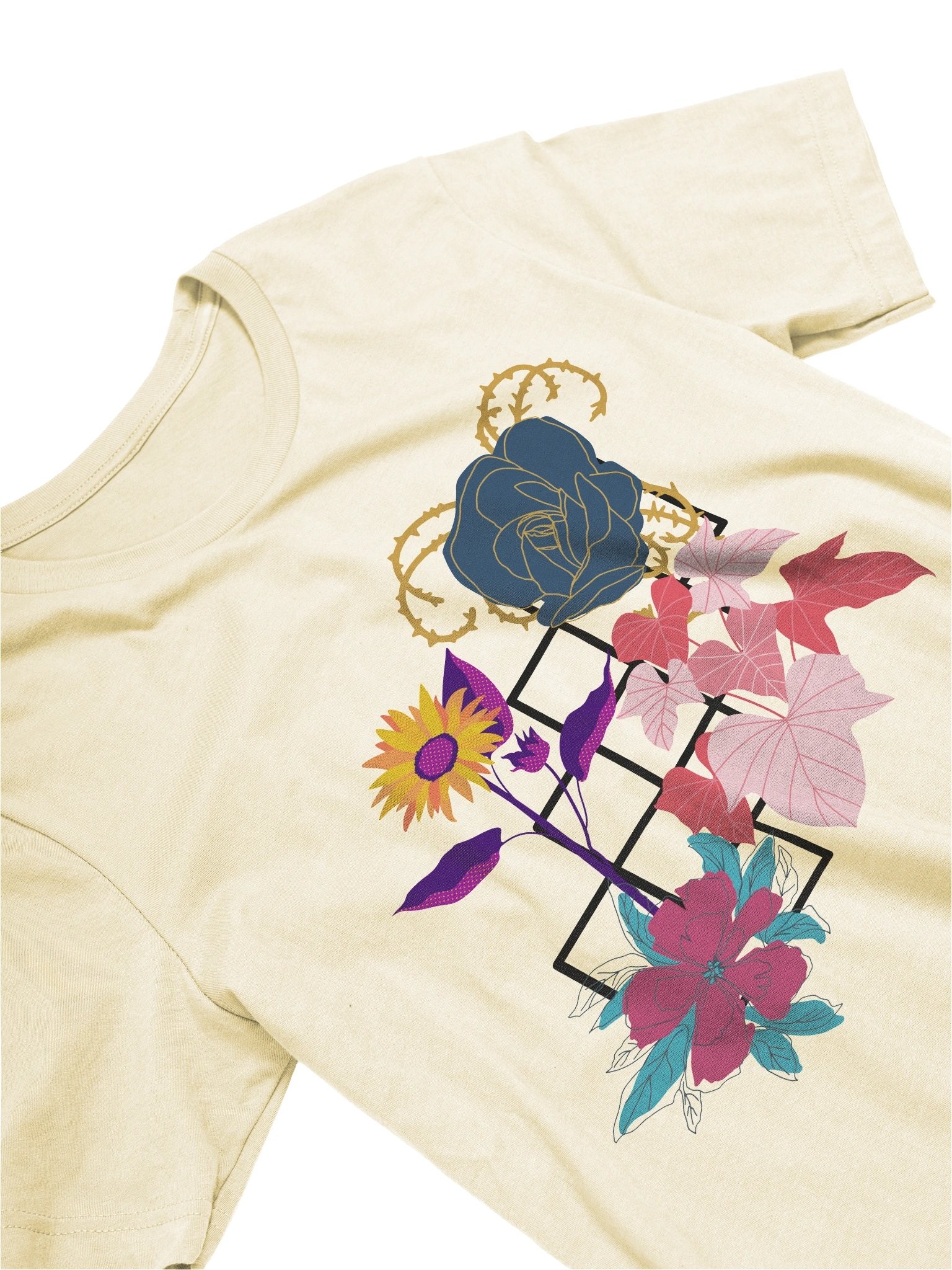 Floral Blooms Unisex T-Shirt, view 3