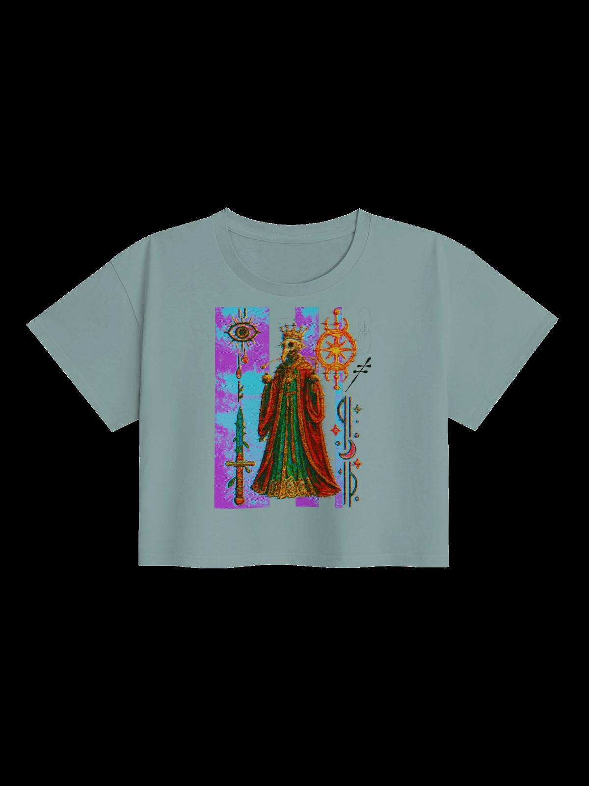 Glitch Crown Mystic Crop Top