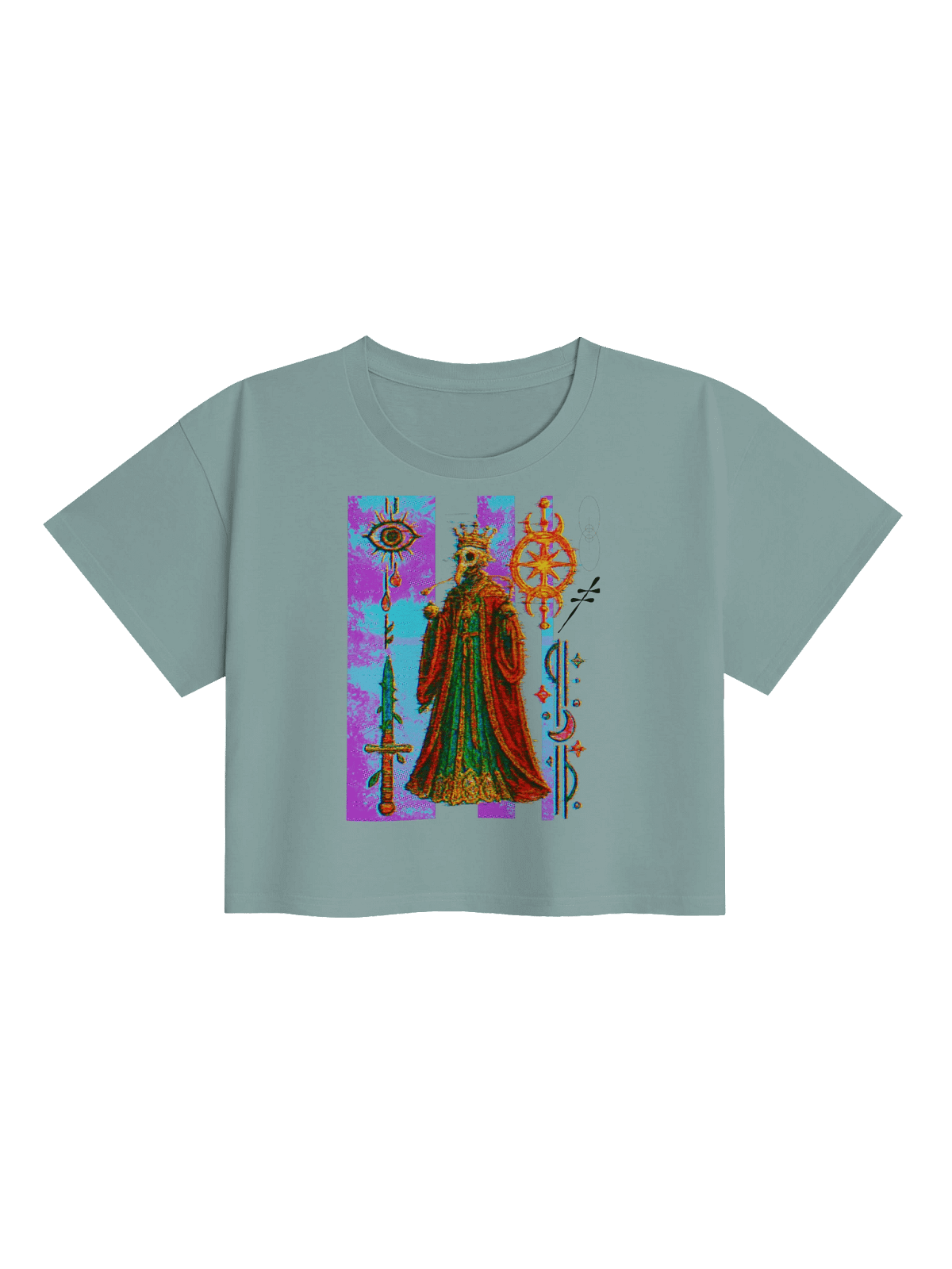 Glitch Crown Mystic Crop Top