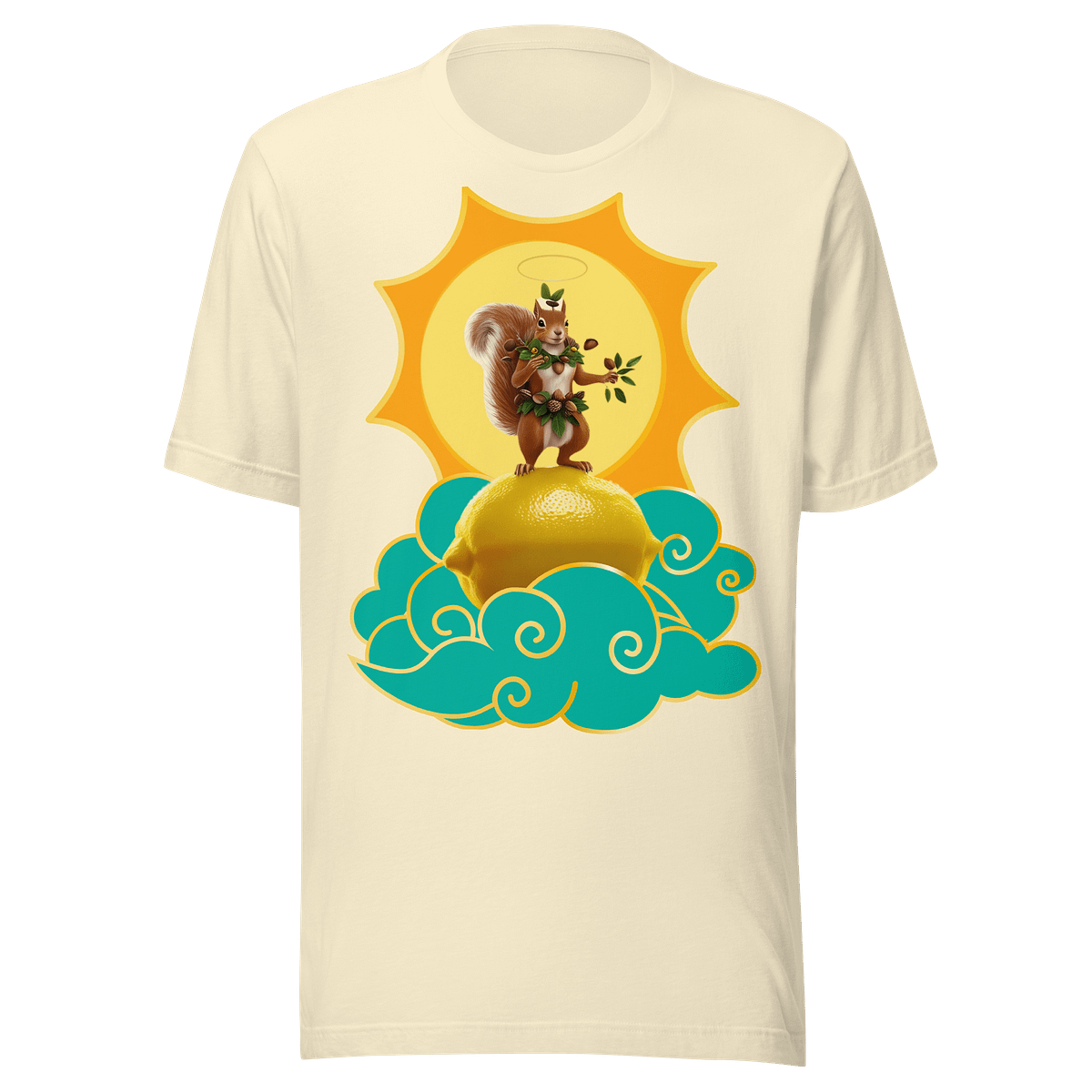 God Squirrel and the Holy Lemon t-shirt
