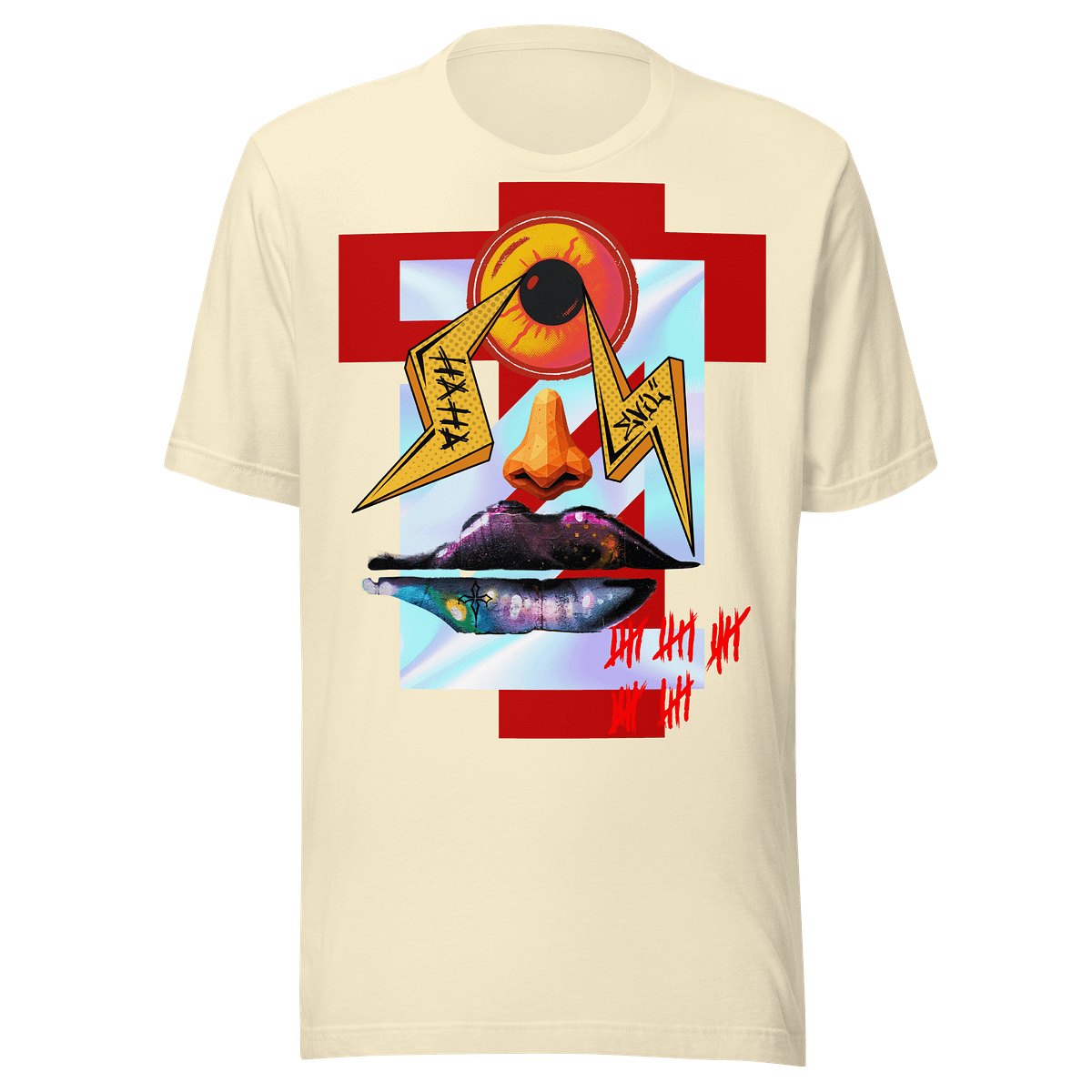 HAHA Evil Collage Tee
