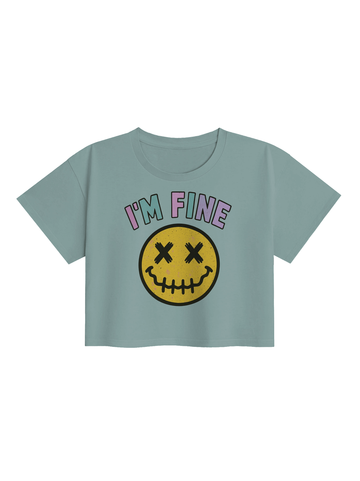 I’m Fine Smile Crop Top