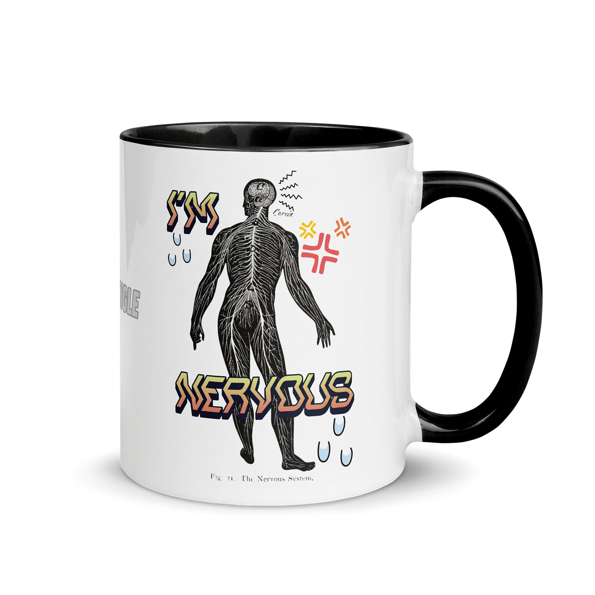 I'm Nervous Color Inside Mug